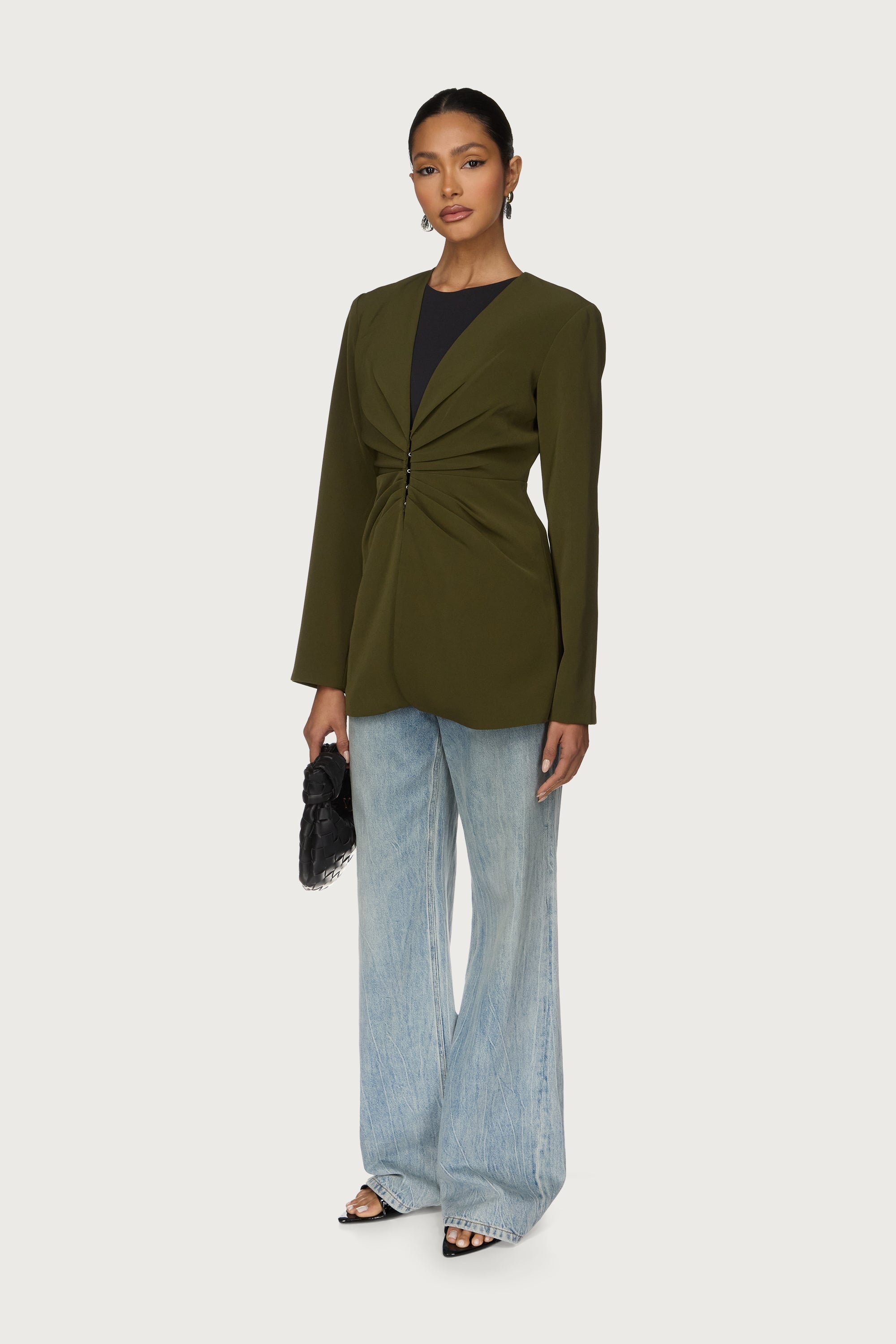 Cinch Blazer - Olive Abayas Veiled 