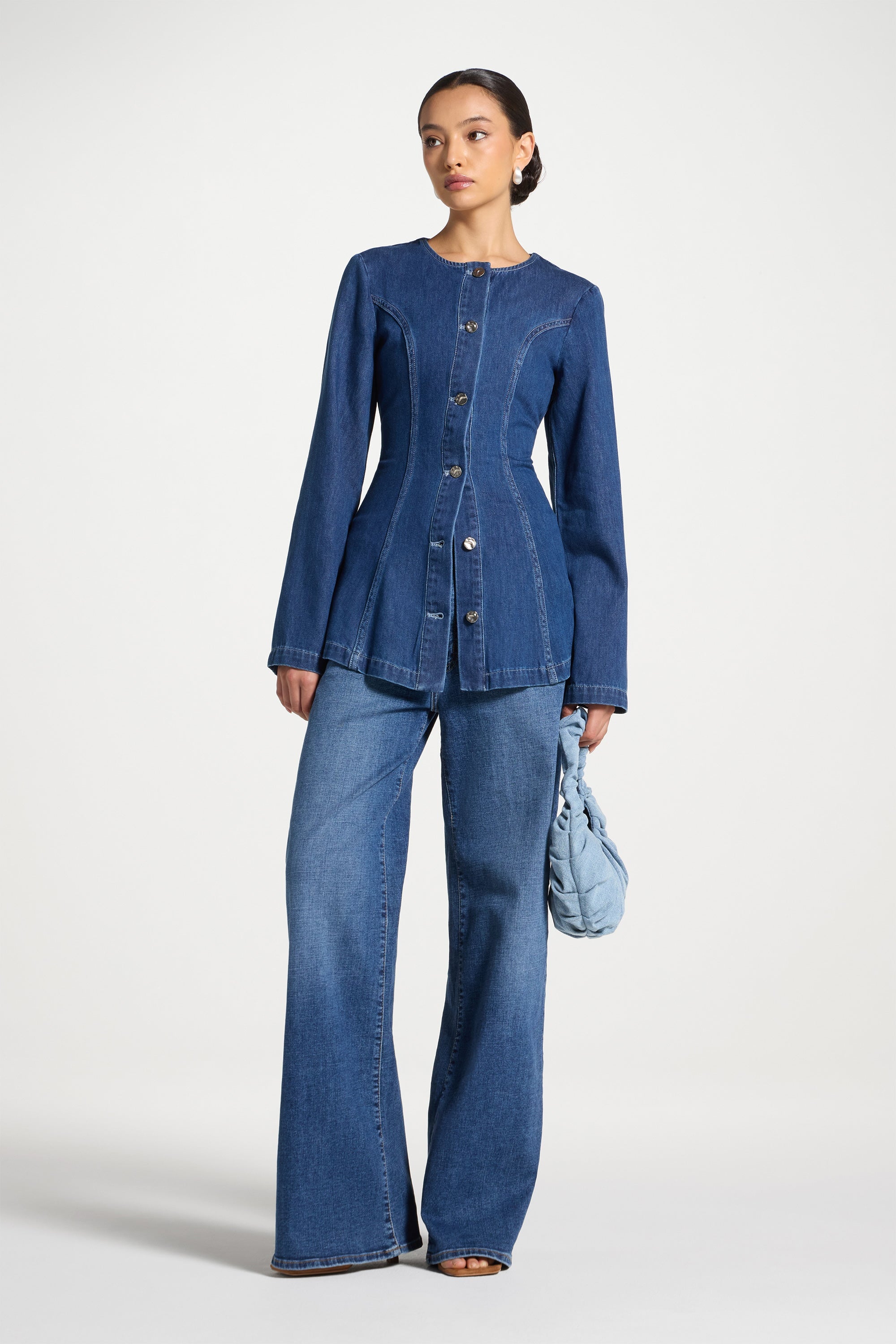 Cinch Denim Jacket Abayas Veiled 