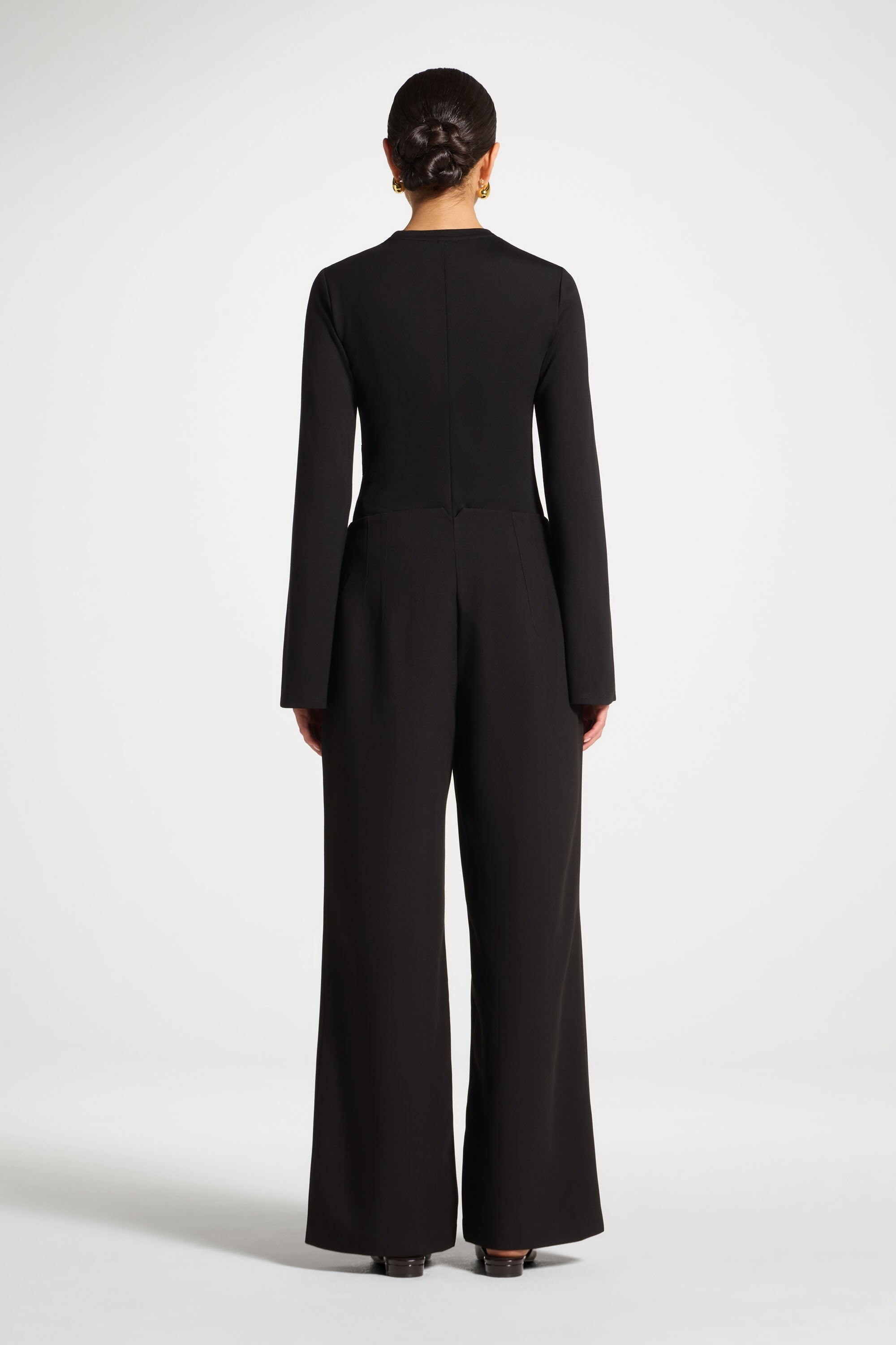 Classic Wide Leg Pants - Black Abayas Veiled 