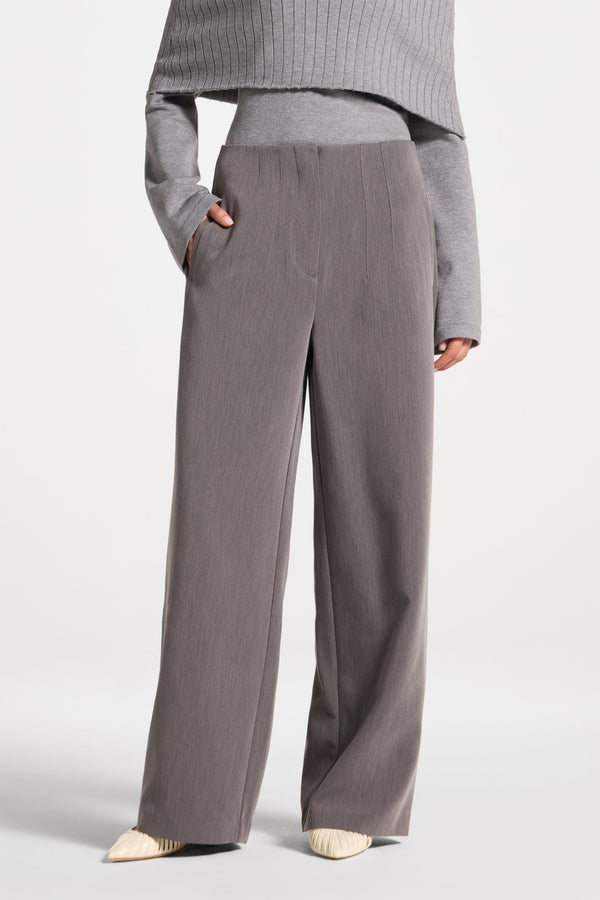 Classic Wide Leg Pants - Charcoal Abayas Veiled 