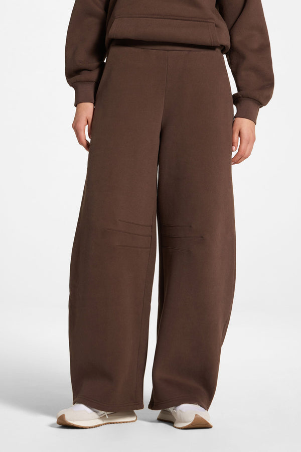 Cotton Barrel Leg Pants - Chocolate Abayas Veiled 