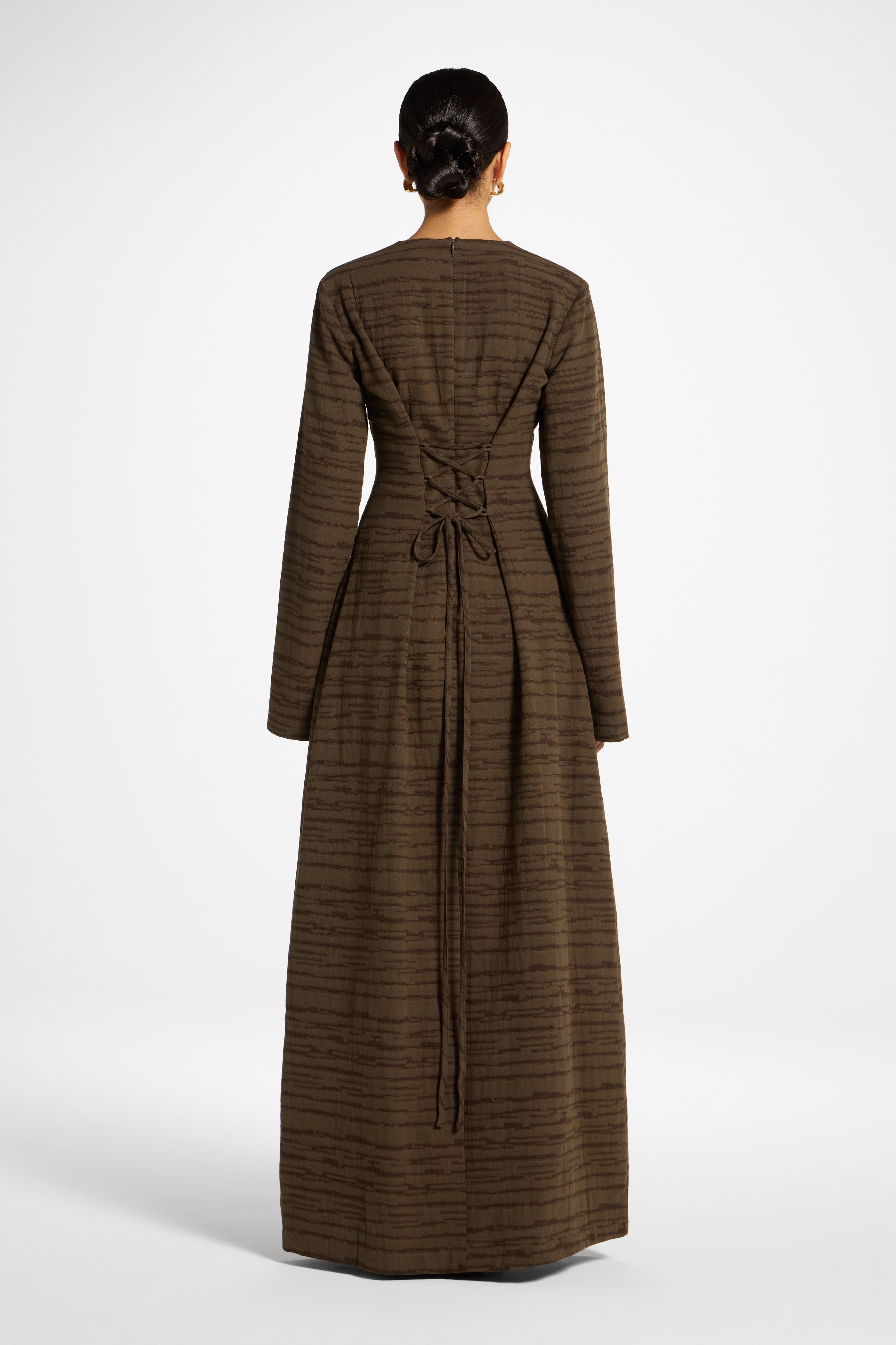 Cotton Cinch Maxi Dress - Boulder Dress Veiled 