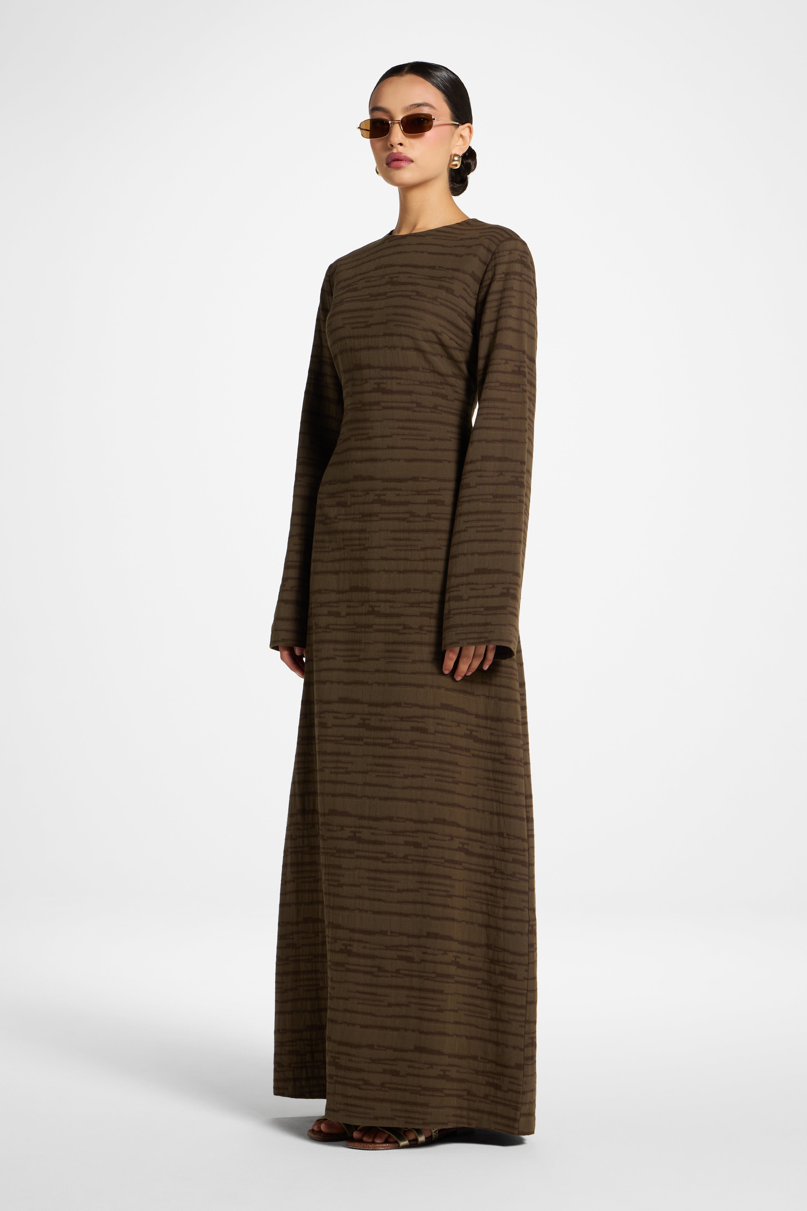 Cotton Cinch Maxi Dress - Boulder Dress Veiled 