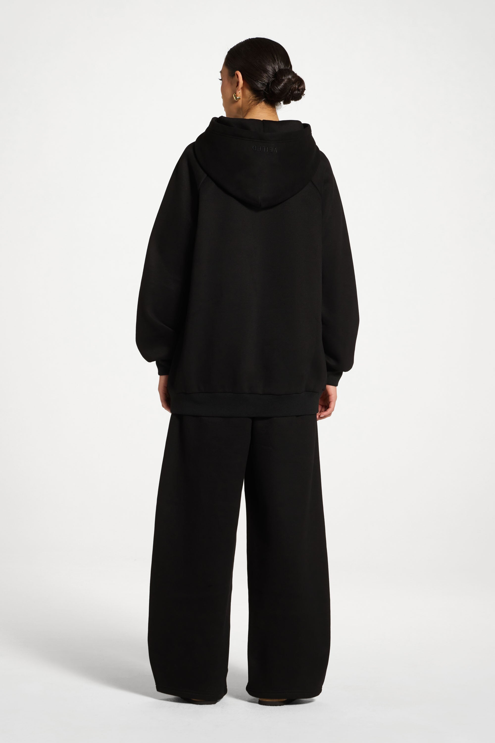 Cotton Hoodie - Black Abayas Veiled 
