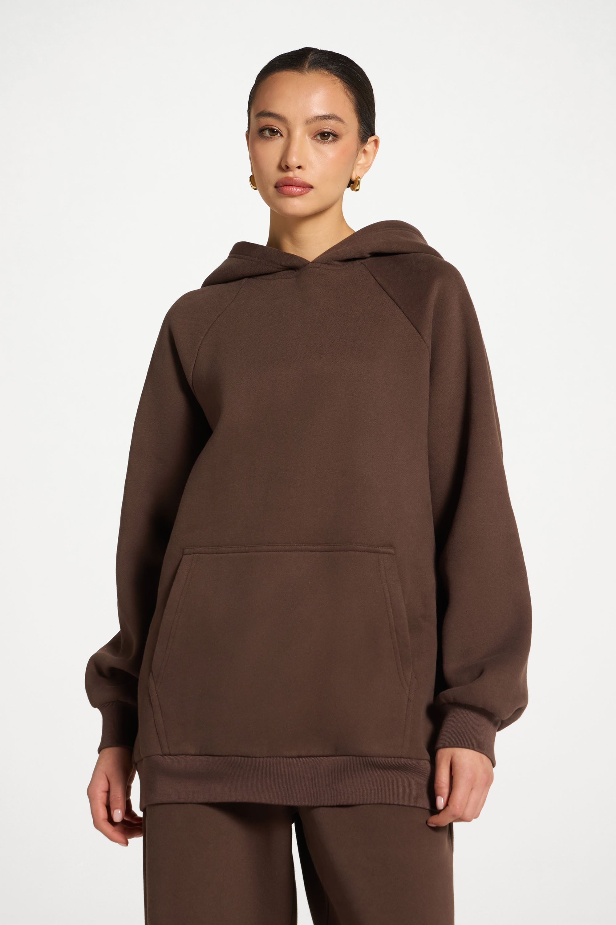 Cotton Hoodie - Chocolate