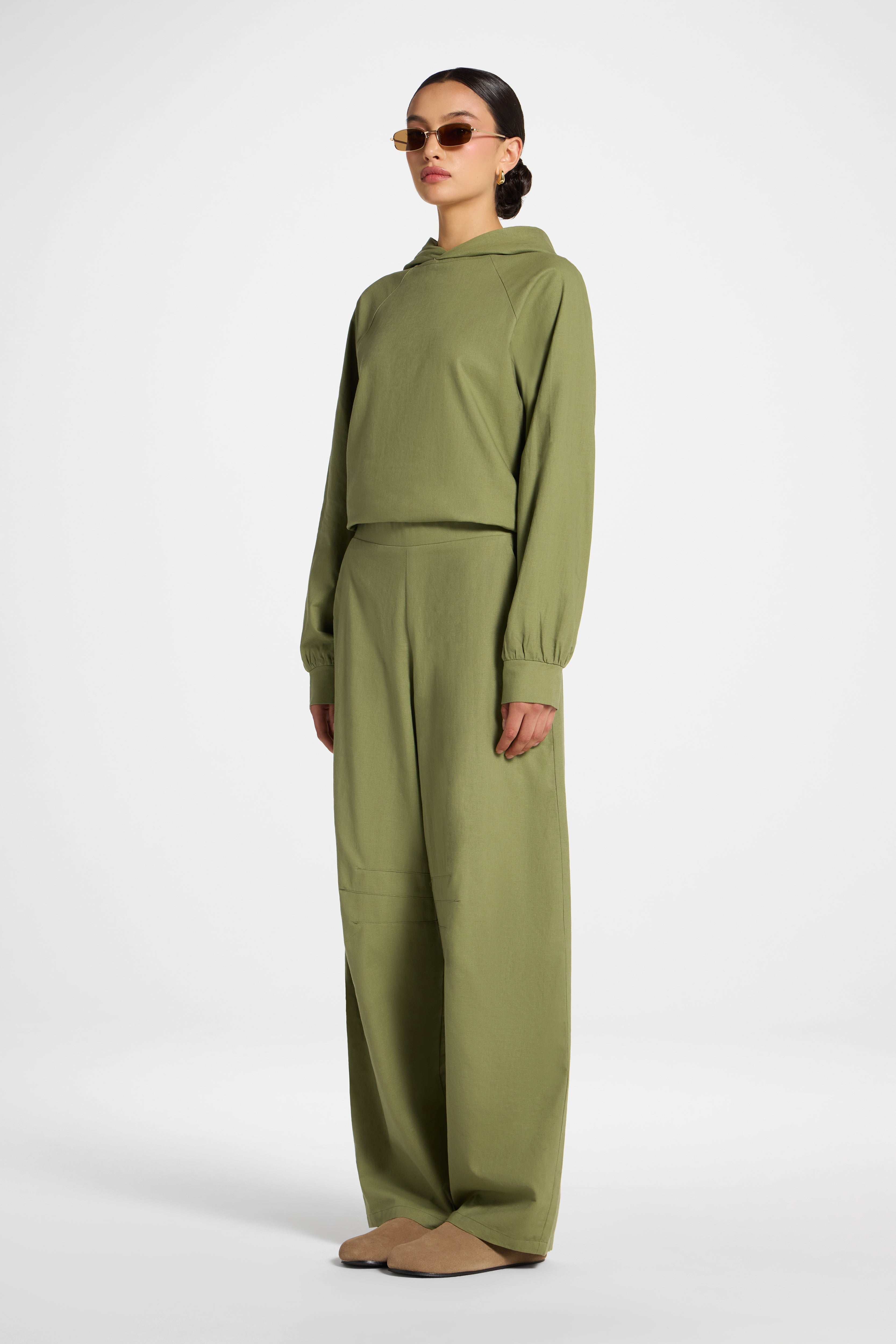 Cotton Linen Barrel Pants - Kalamata Abayas Veiled 