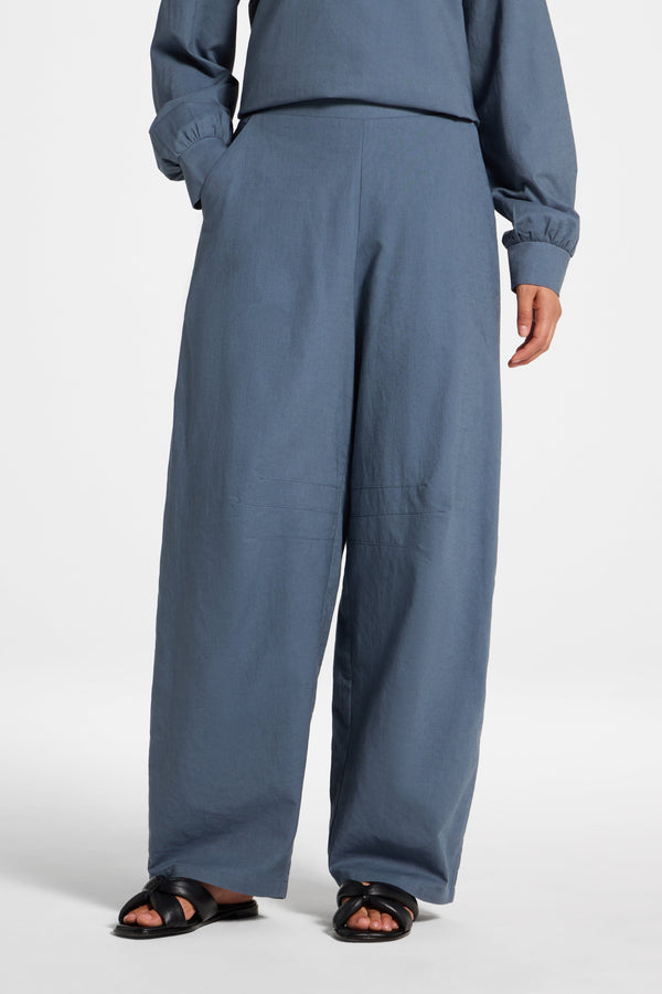 Cotton Linen Barrel Pants - Storm Abayas Veiled 