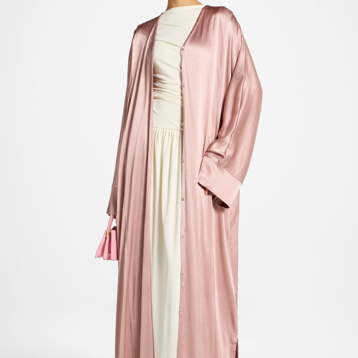 dusty pink abaya dress JUWITA ABAYA  DUSTY PINK  DLARAAISHAH