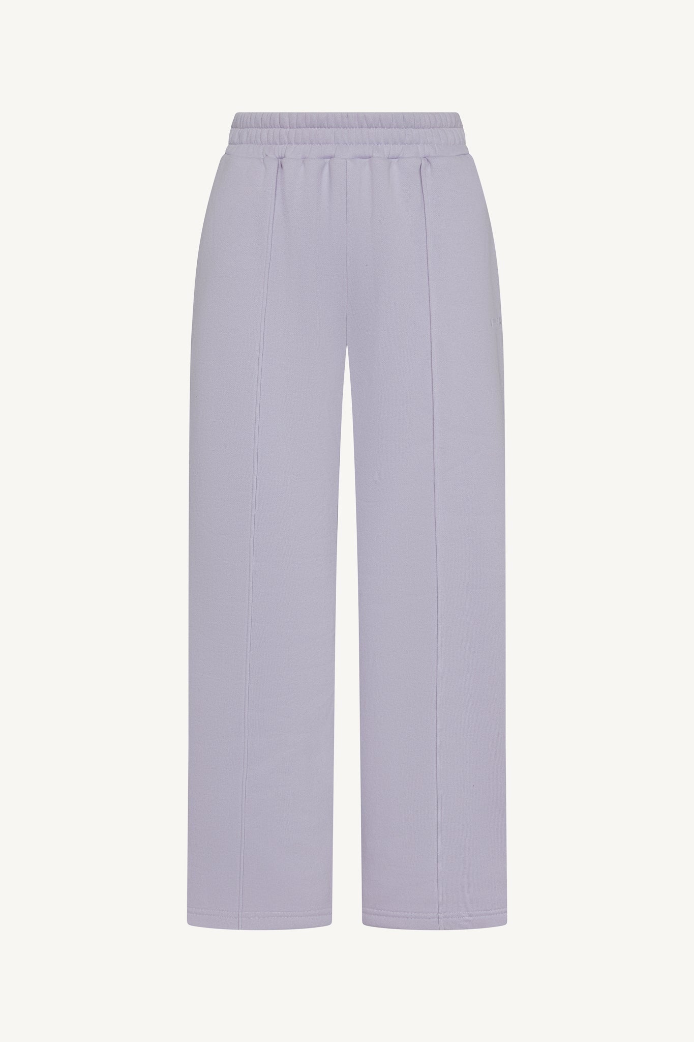 Cotton Pintuck Wide Leg Sweatpants - Lavender Abayas Veiled 