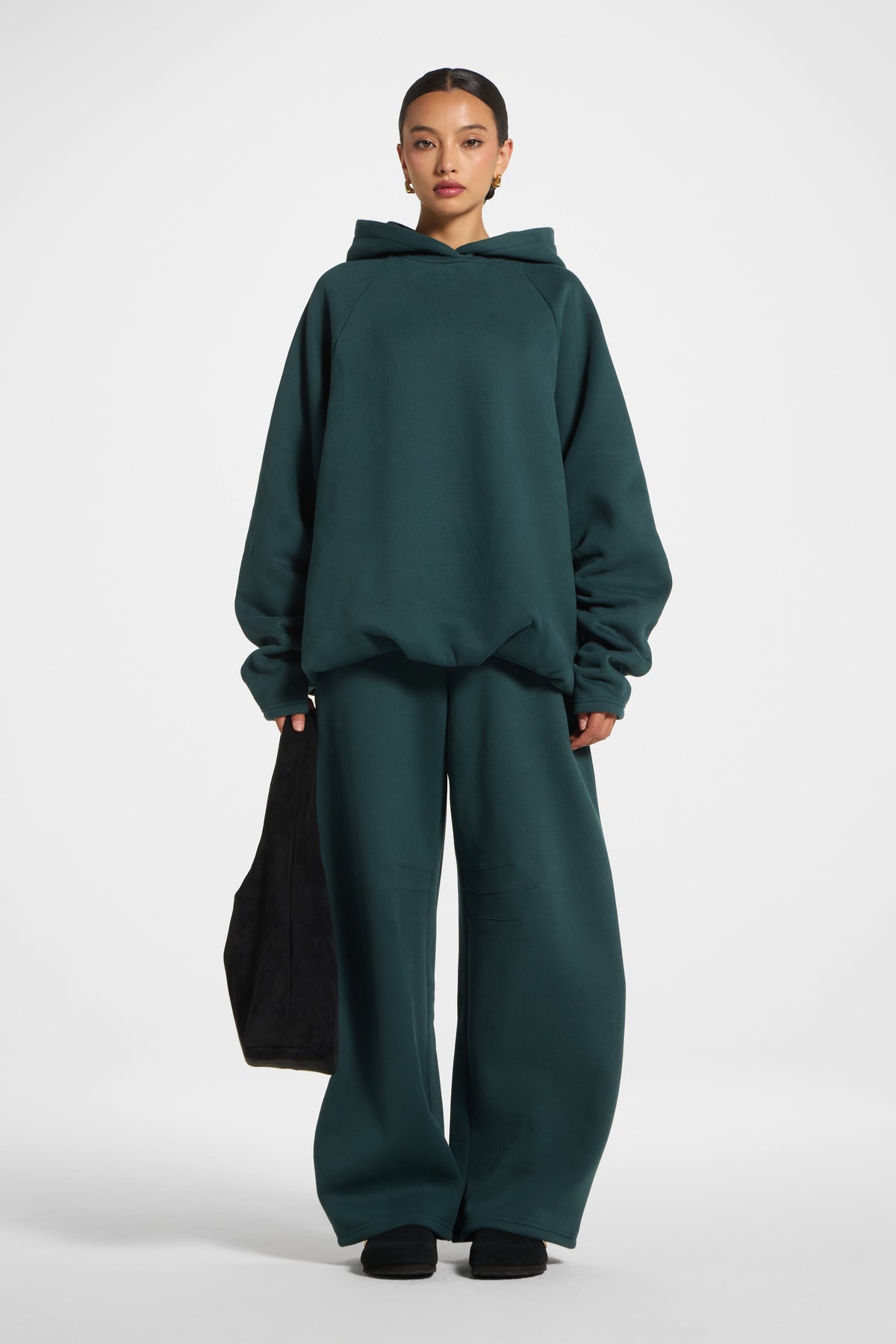 Cotton Pleated Lounge Set - Pine Co-ord Set Veiled 