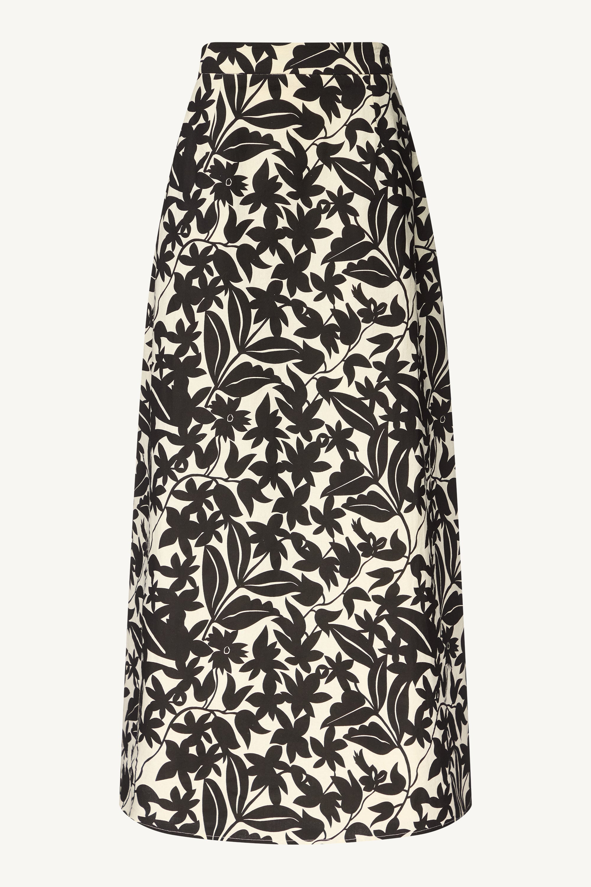 Satin Wrap Maxi Skirt - Truffle