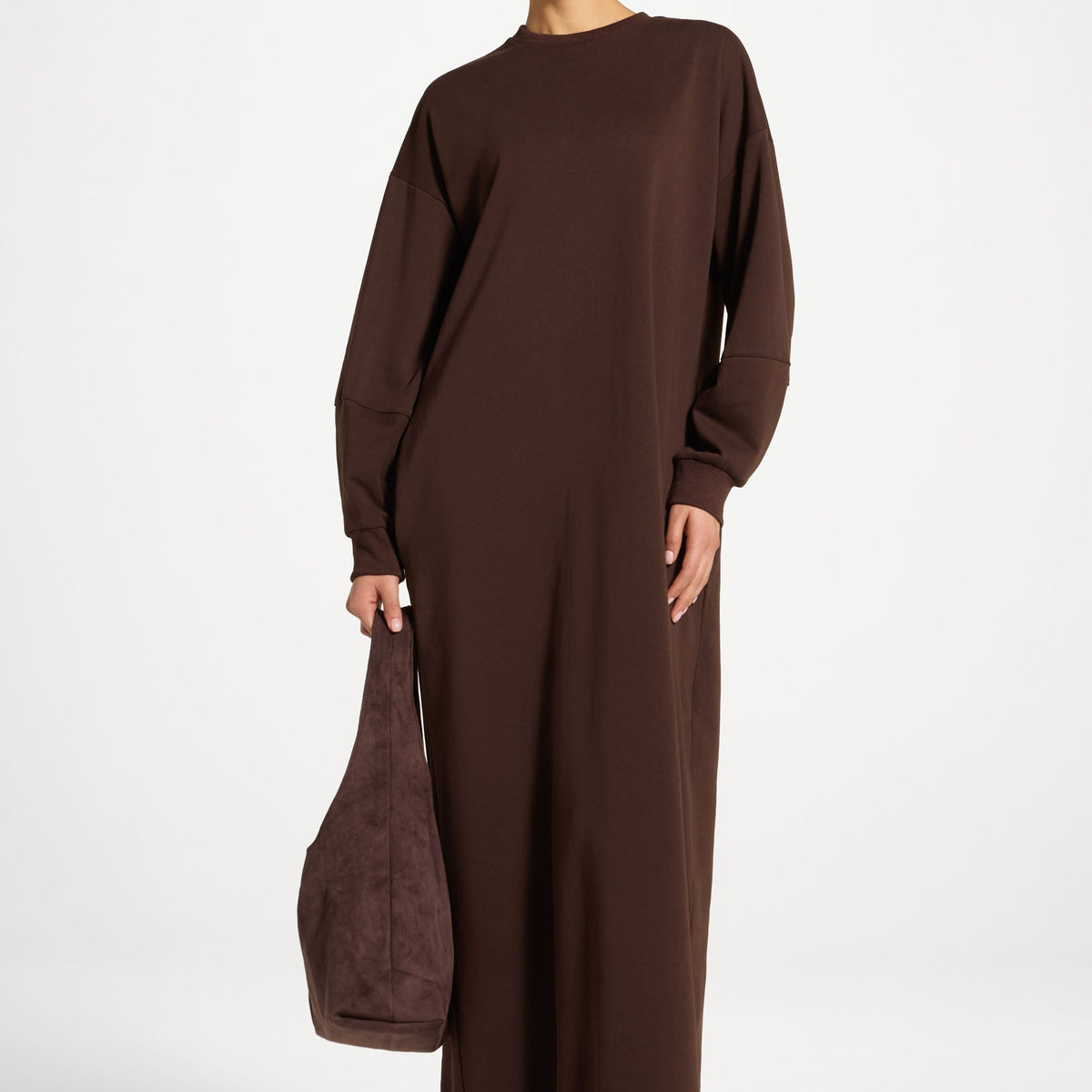 cotton sweatshirt dress Cotton Basic Dress
