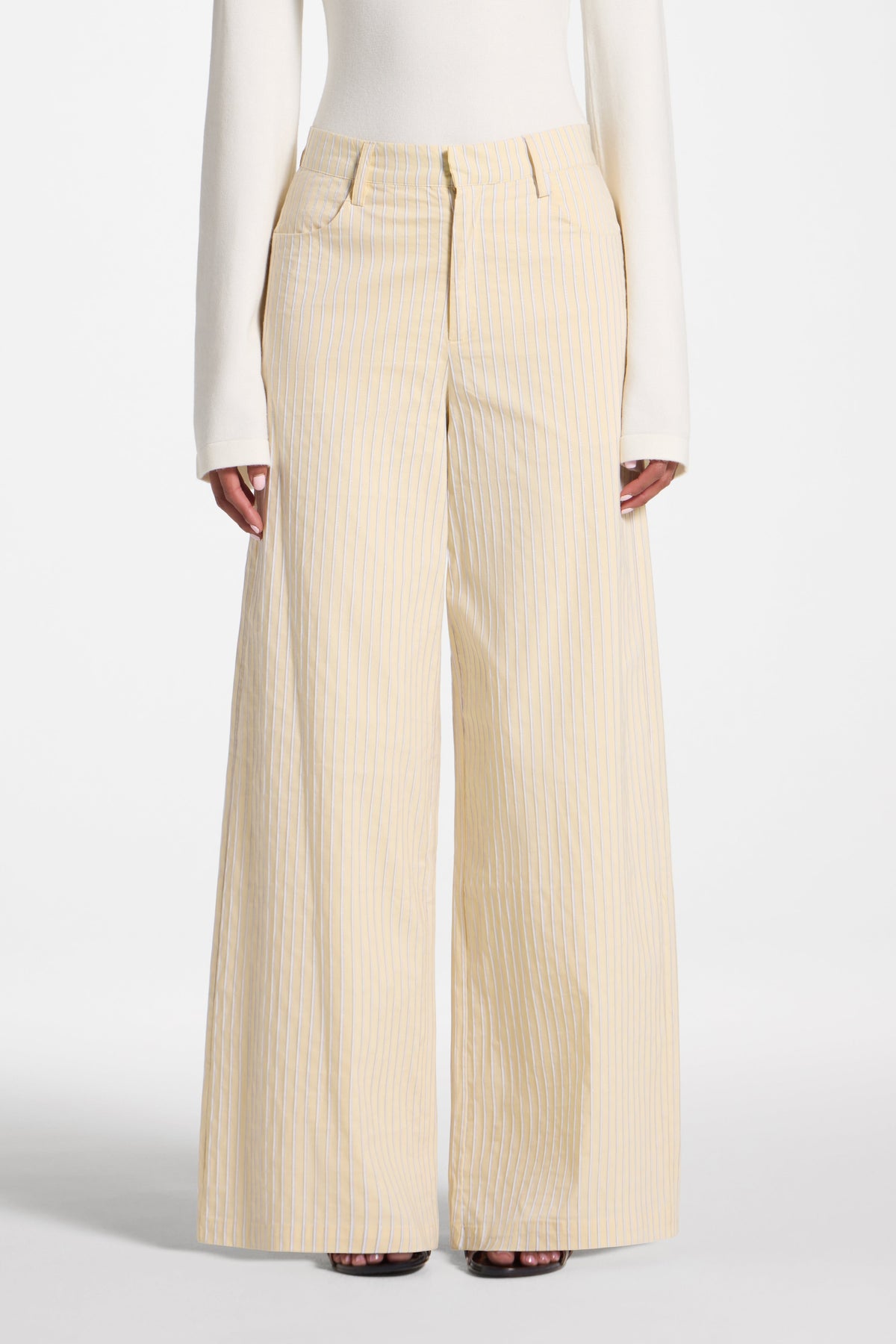 Cotton Wide Leg Pant - Butter Pants Veiled 