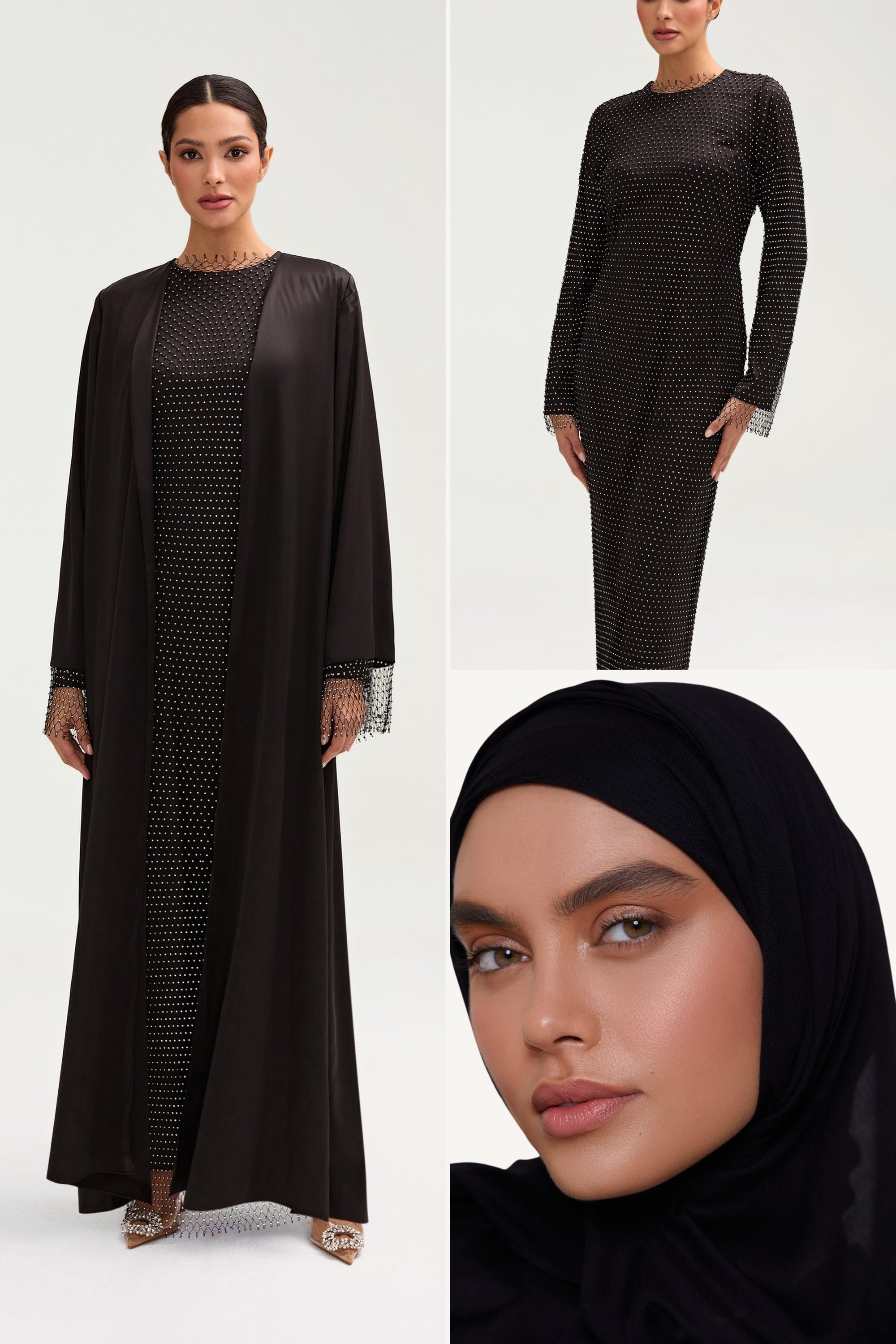 Abayas Satin Abayas Matching Abaya Sets More