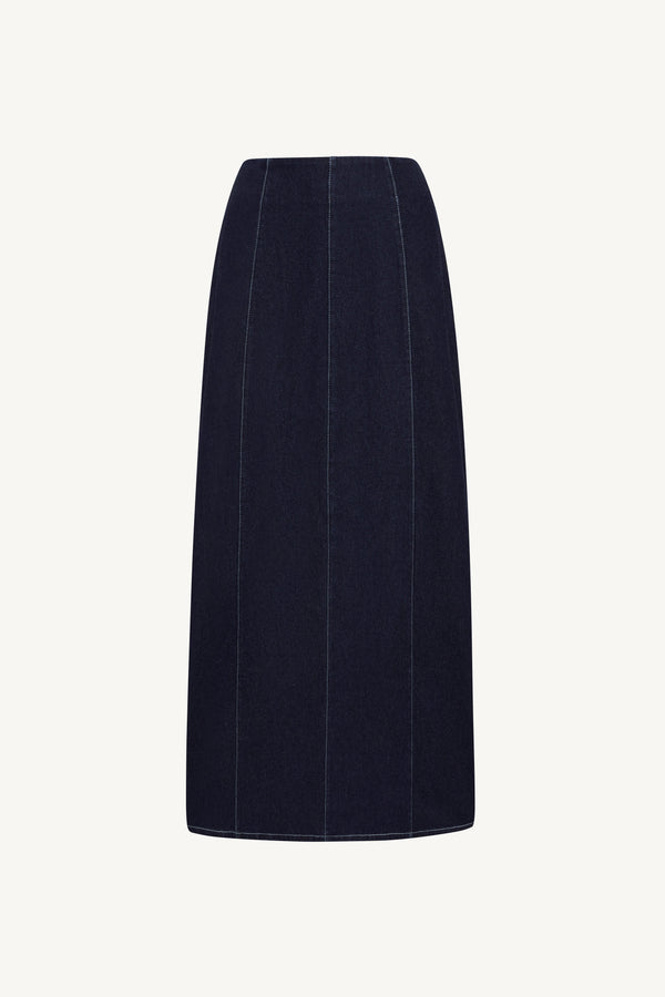 Denim Flare Skirt Abayas Veiled 