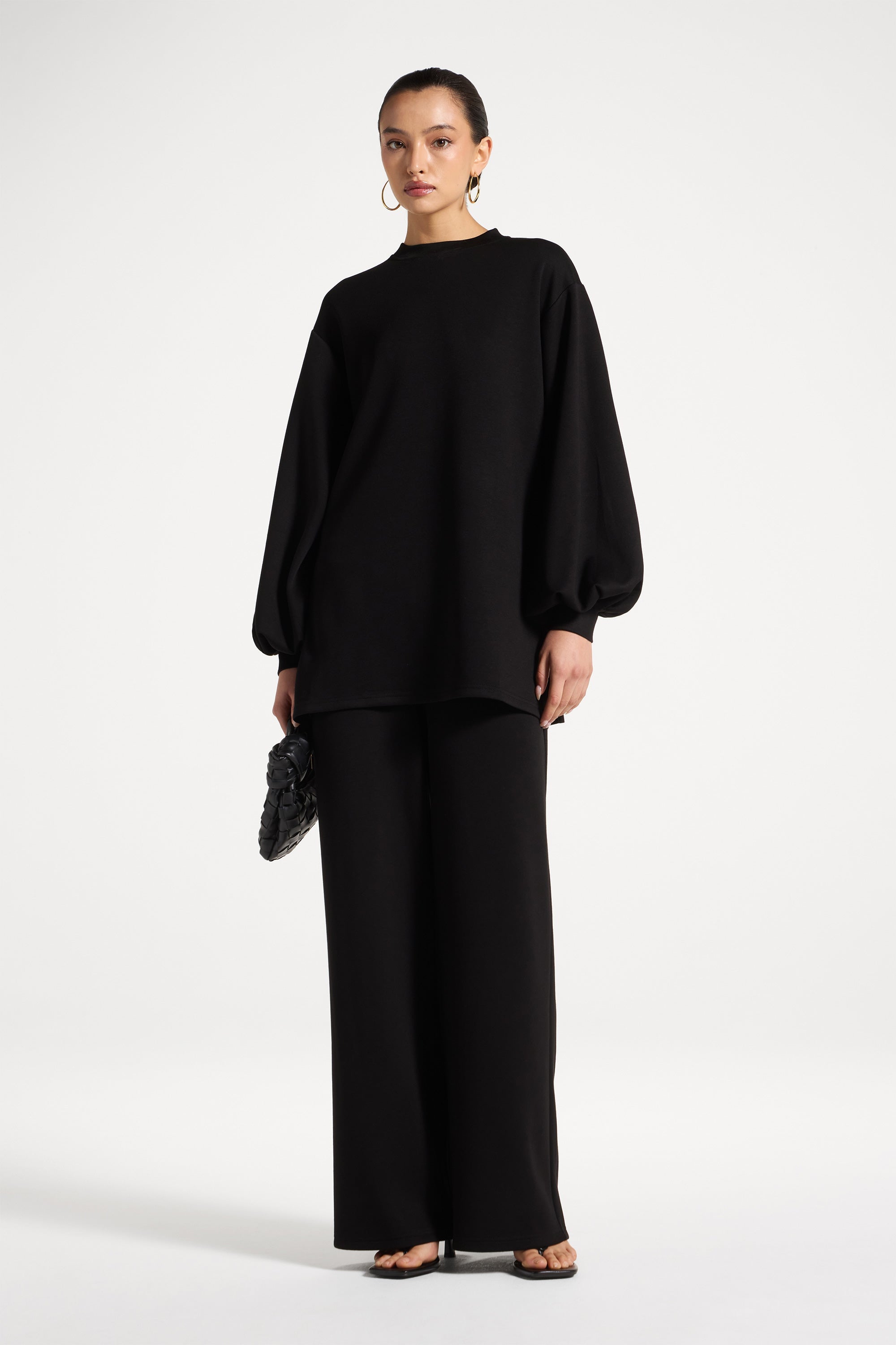 Dila Top & Pant Set - Black Abayas Veiled 