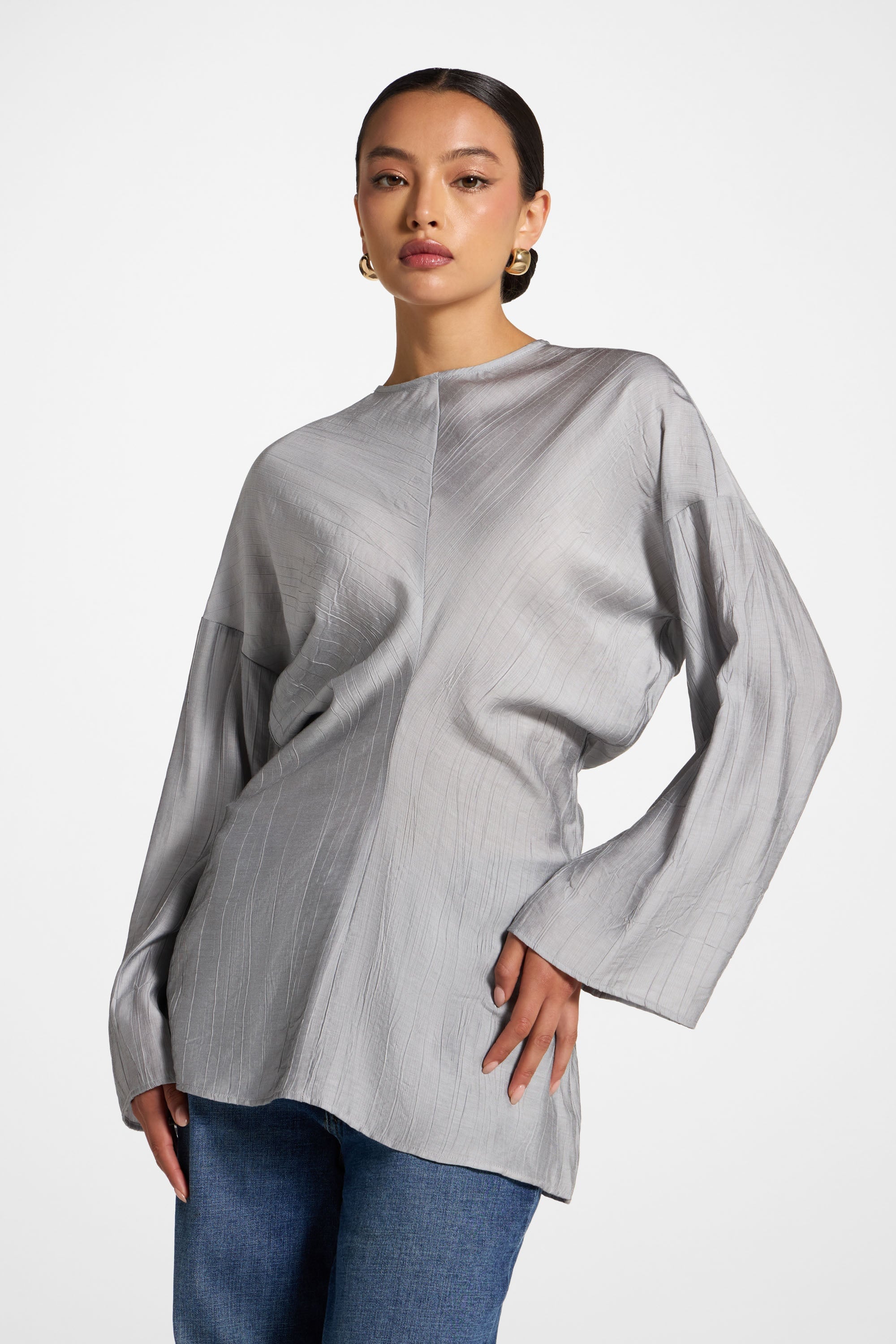 Dolman Sleeve Top - Granite Abayas Veiled 