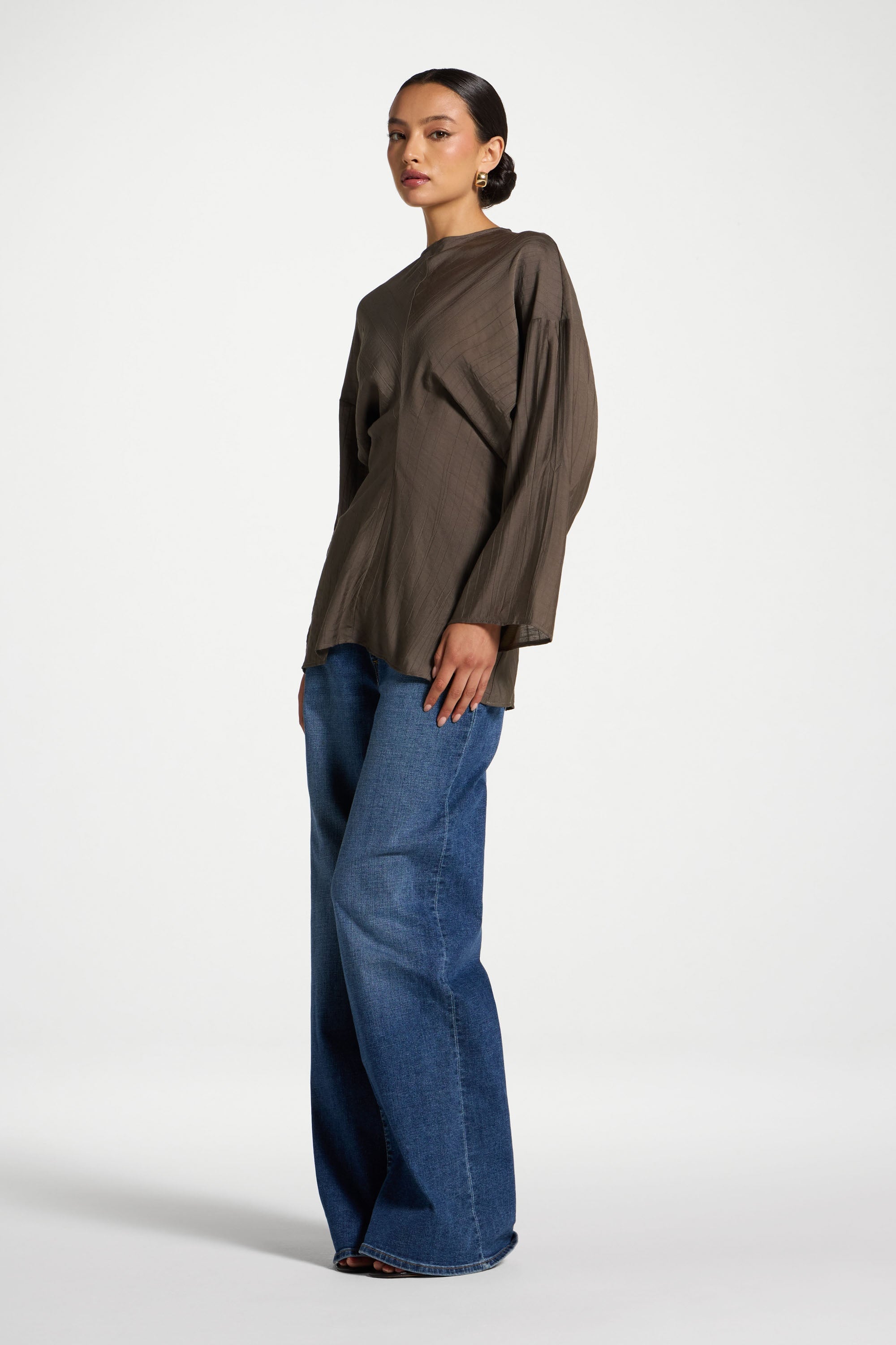 Dolman Sleeve Top - Vetiver Abayas Veiled 