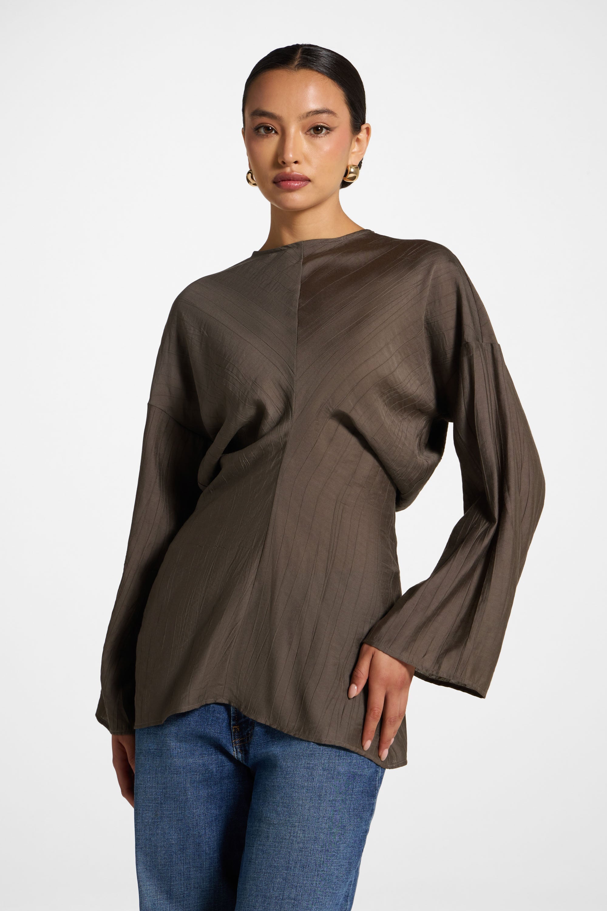 Dolman Sleeve Top - Vetiver Abayas Veiled 