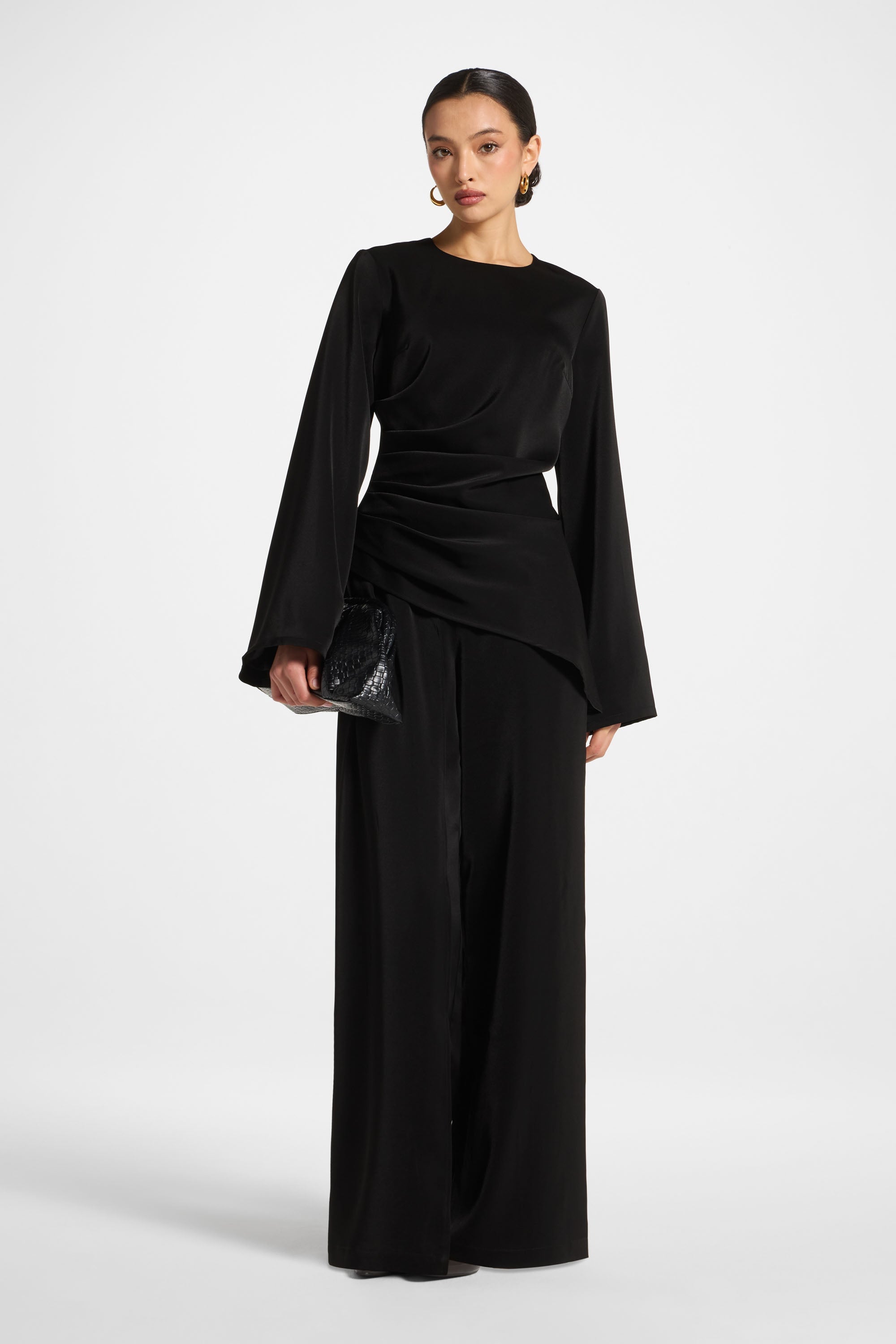 Drape Pants - Black Abayas Veiled 