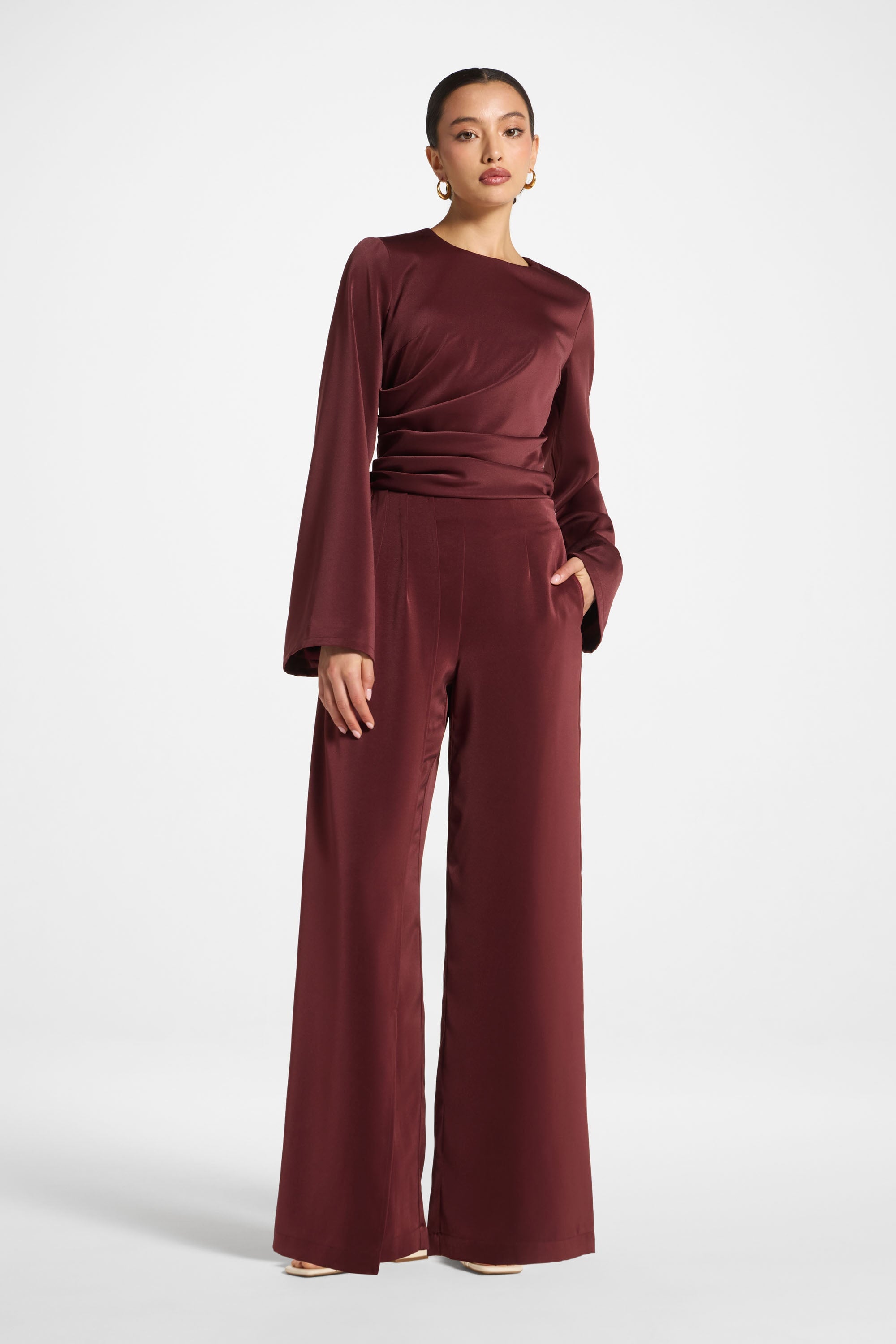 Drape Pants - Fig Abayas Veiled 