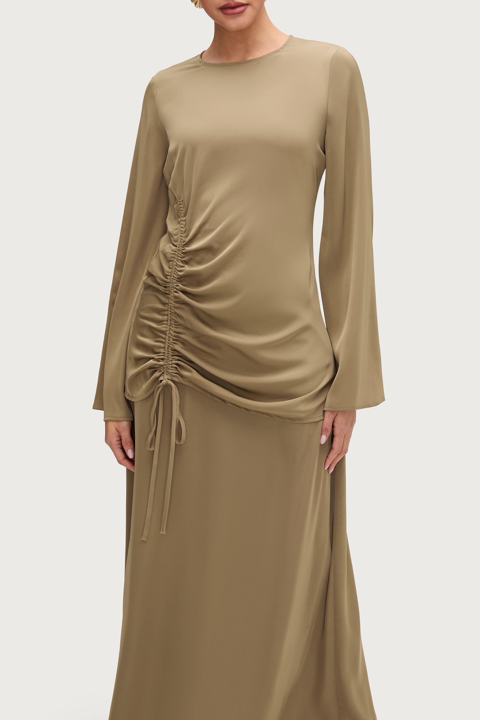 Duniya Rouched Flare Sleeve Top - Desert Palm Tops Veiled Collection 