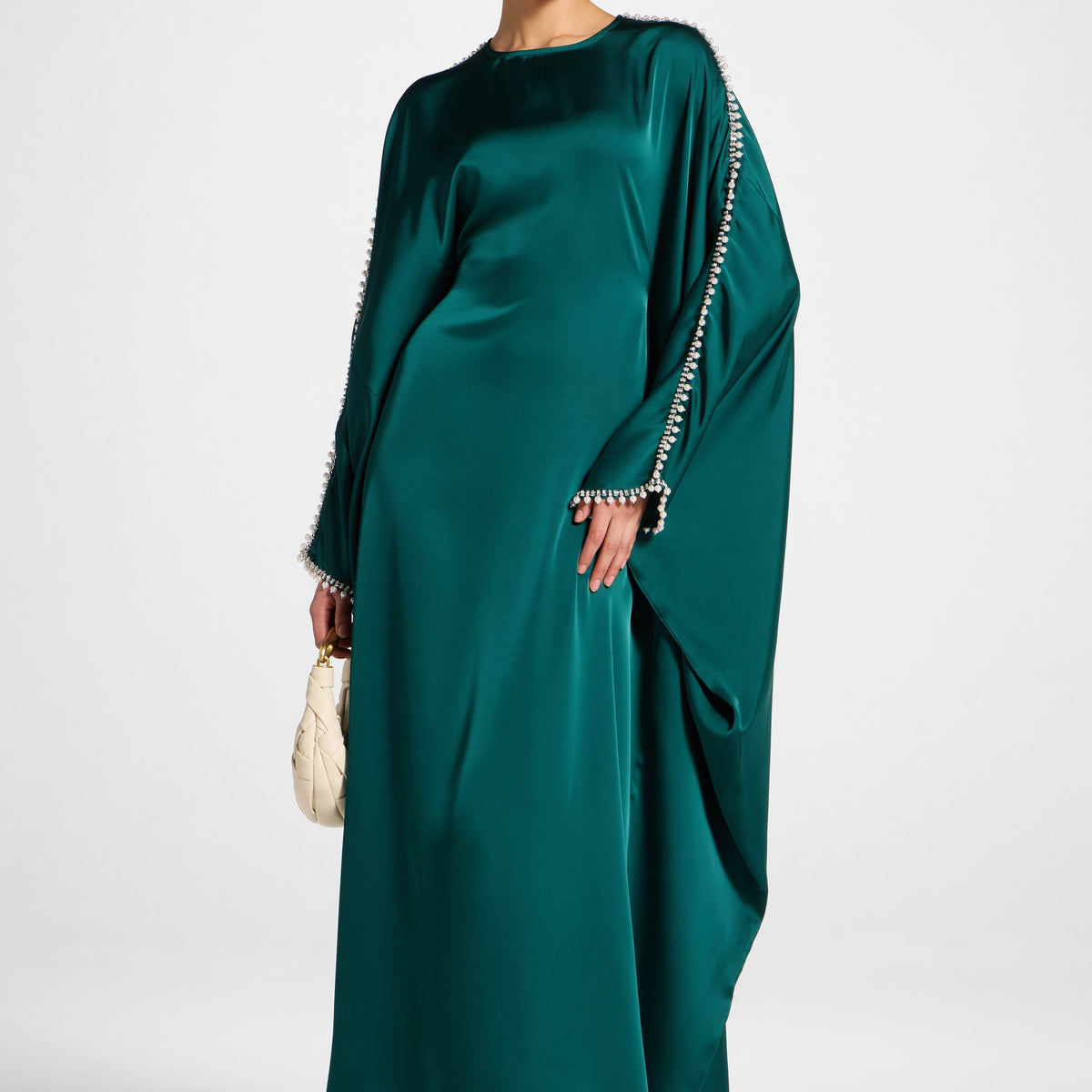 Embellished Butterfly Abaya Dress