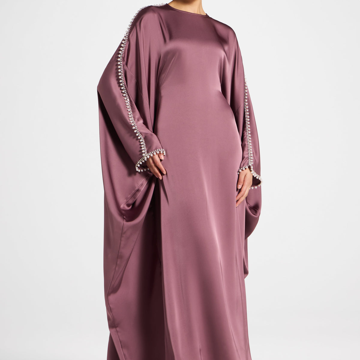 knee length dresses for ladies Abaya Dress Linen Due 15% OFF – MISK