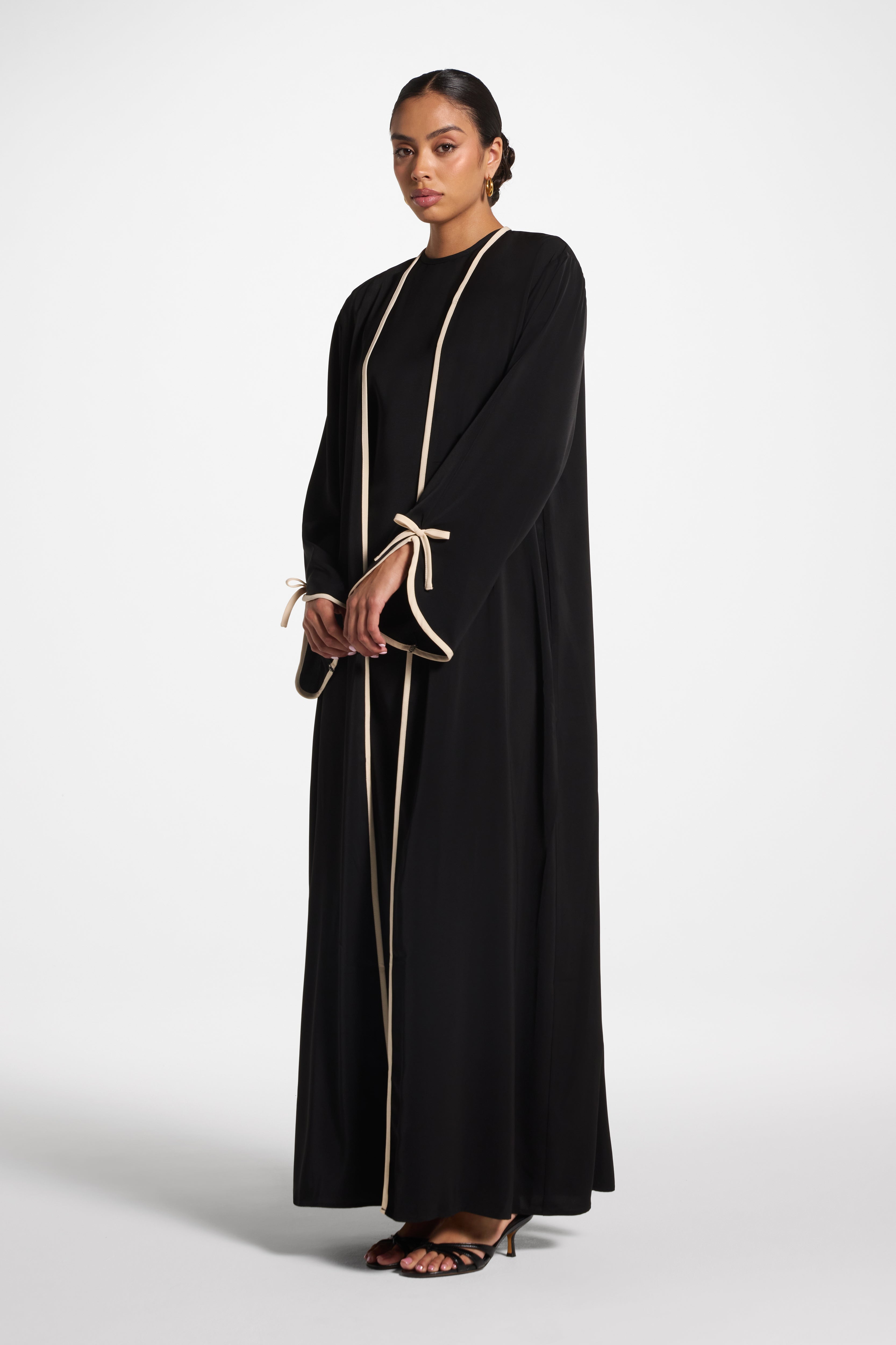 Esra Abaya & Dress Set - Black Abayas Veiled 