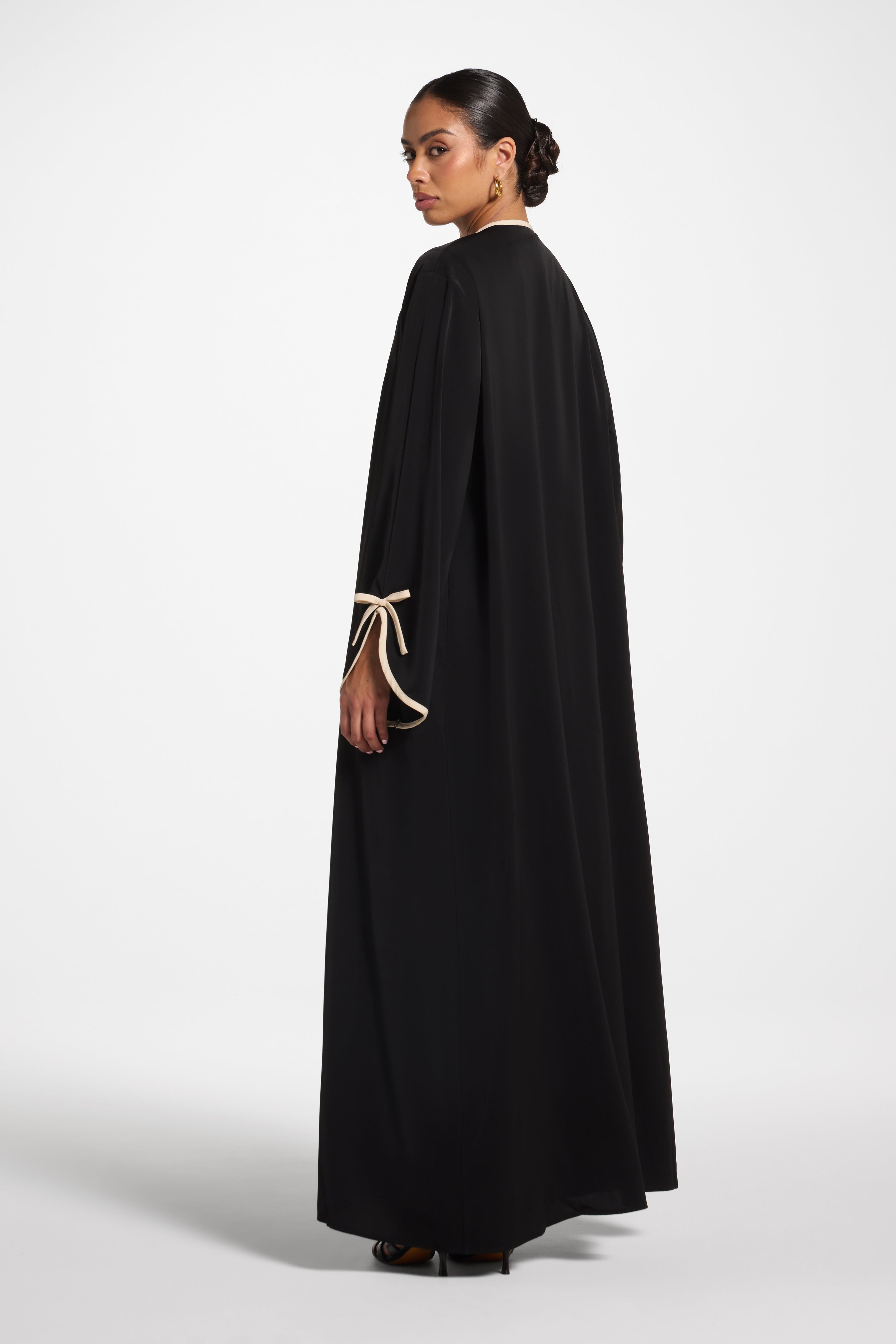 Esra Abaya & Dress Set - Black Abayas Veiled 