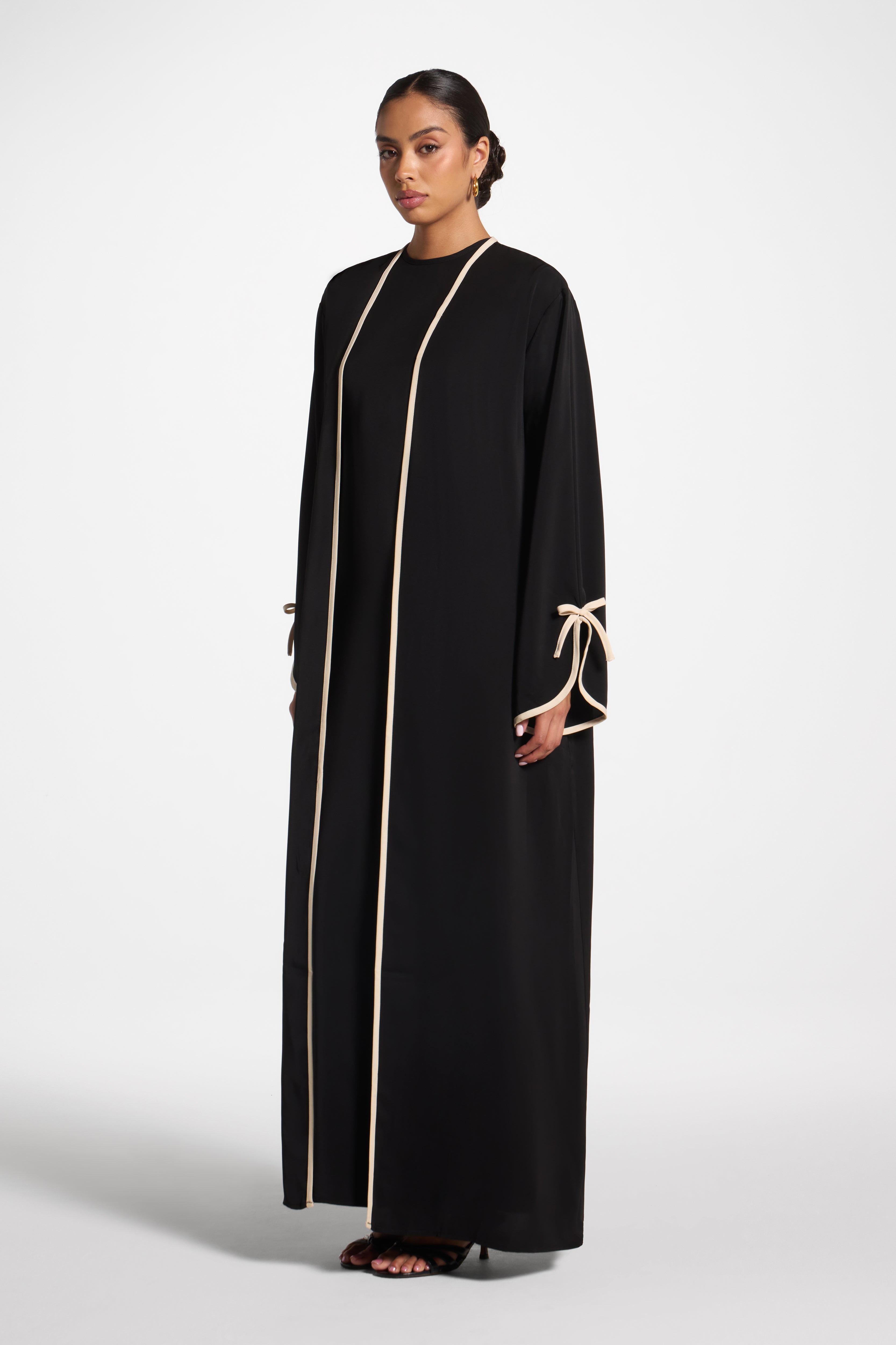 Esra Abaya & Dress Set - Black Abayas Veiled 