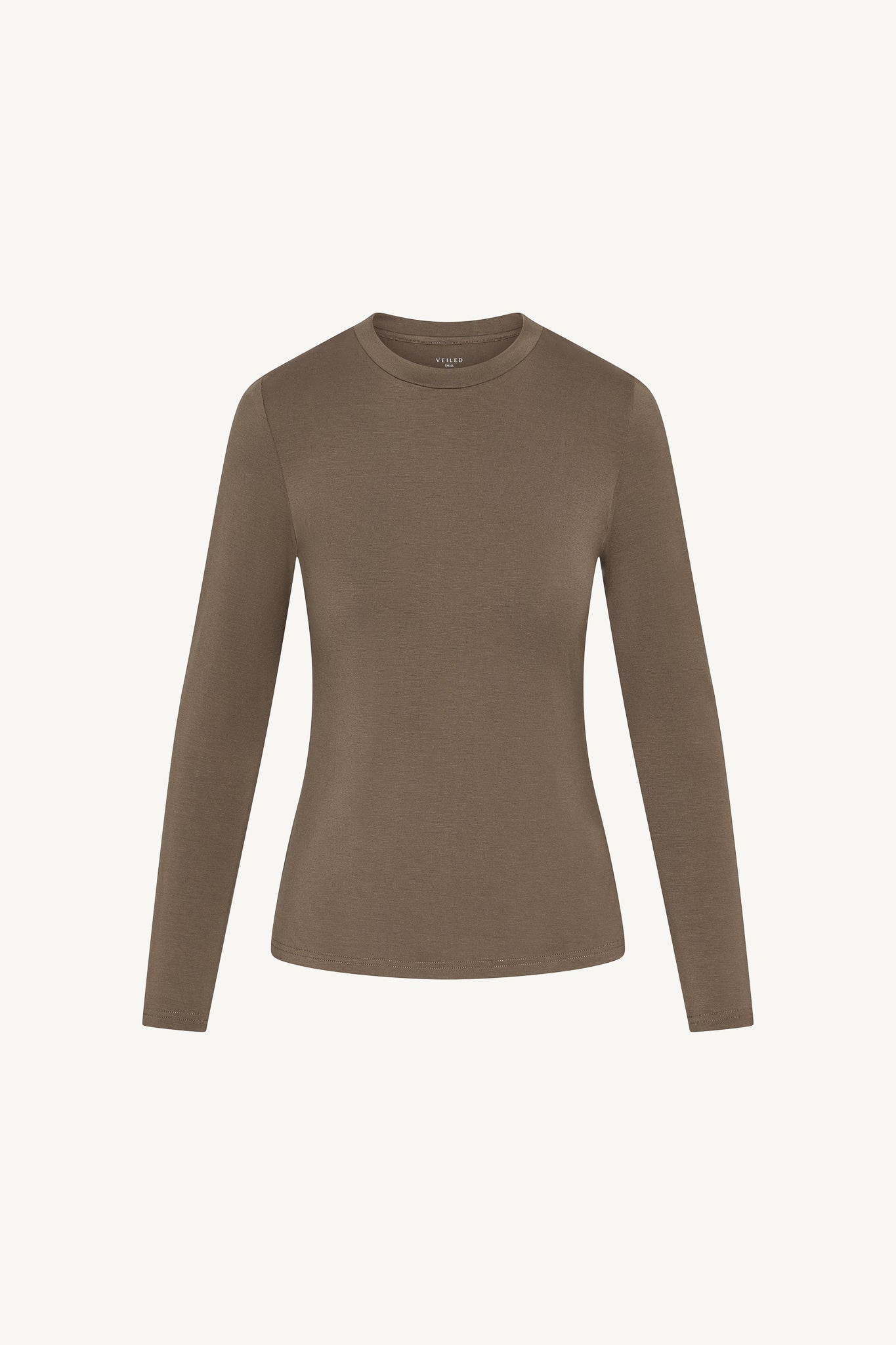 Essential Bamboo Long Sleeve Top - Chocolate Abayas Veiled 