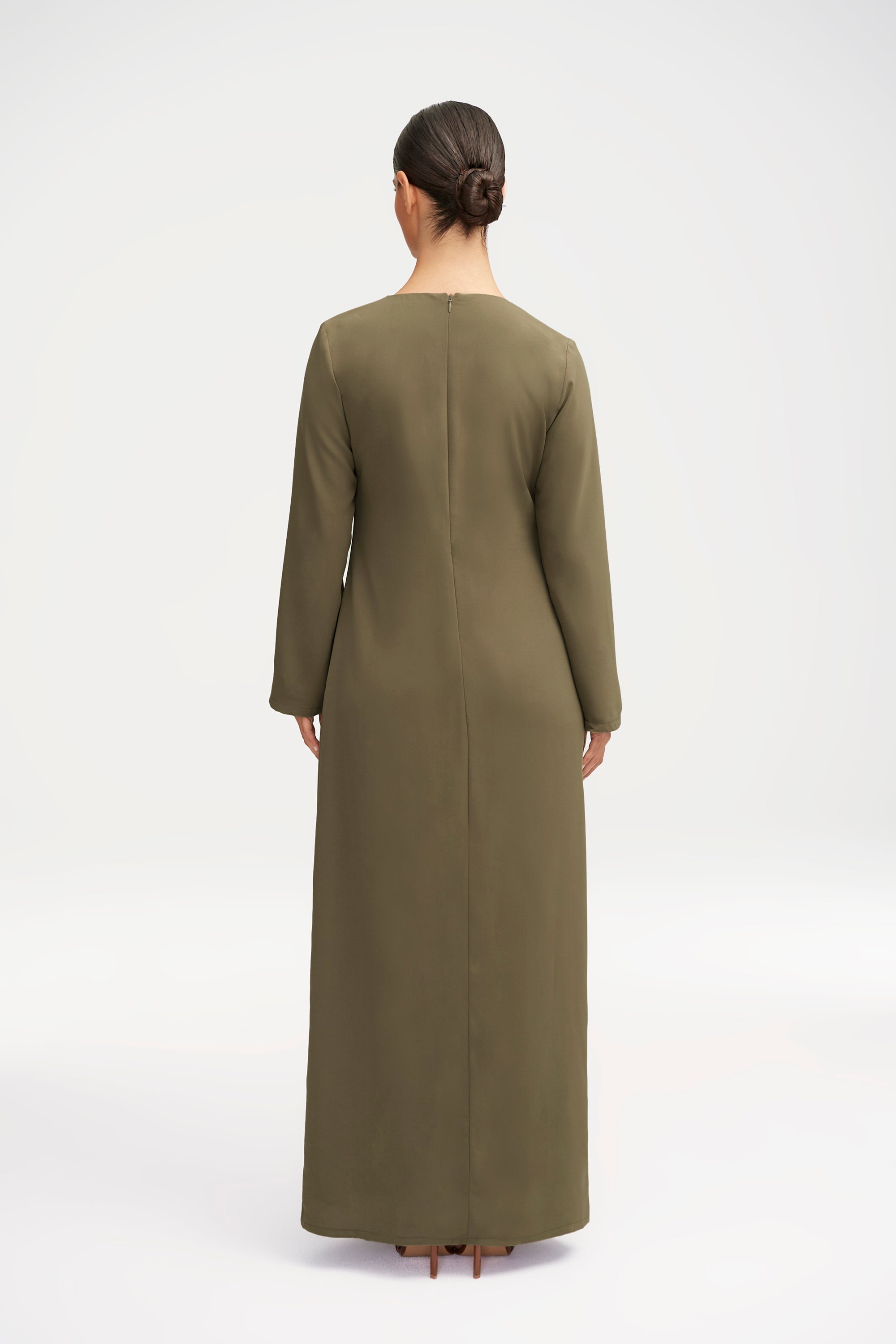 Essential Basic Maxi Dress - Dark Cactus Clothing Veiled 