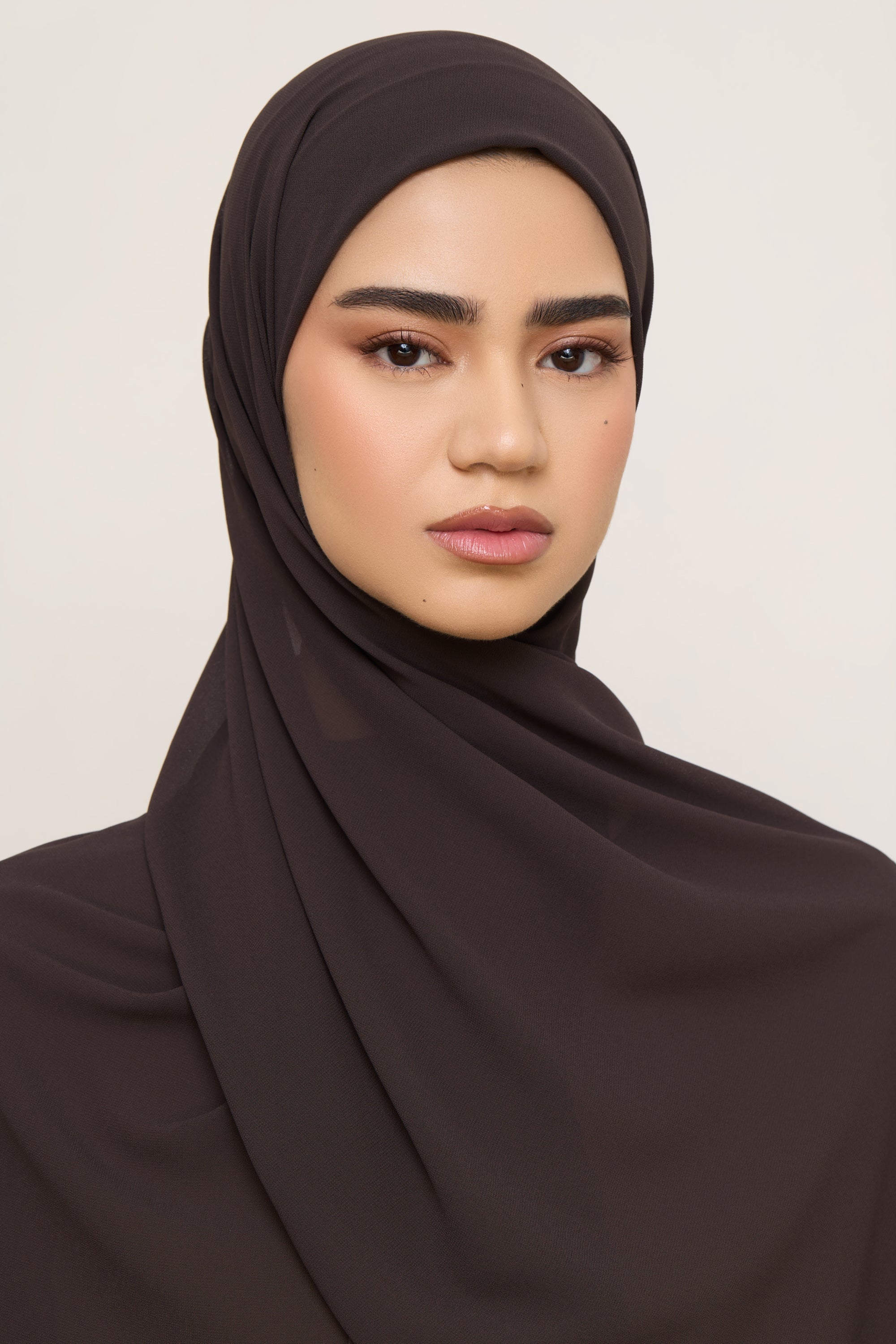 Essential Chiffon Hijab - Chocolate Torte Hijabs Veiled 