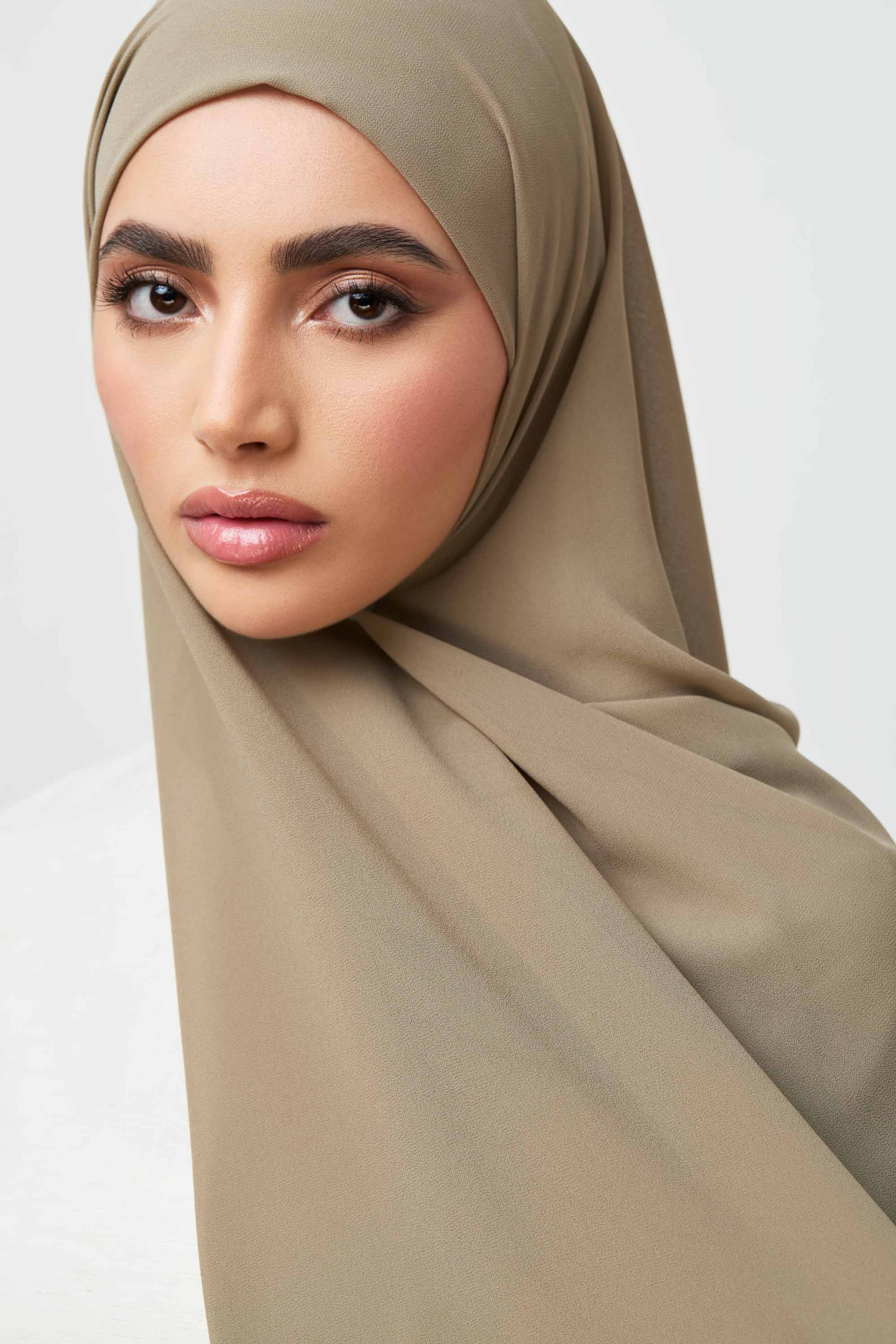 Essential Chiffon Hijab - Dried Sage Accessories Veiled 