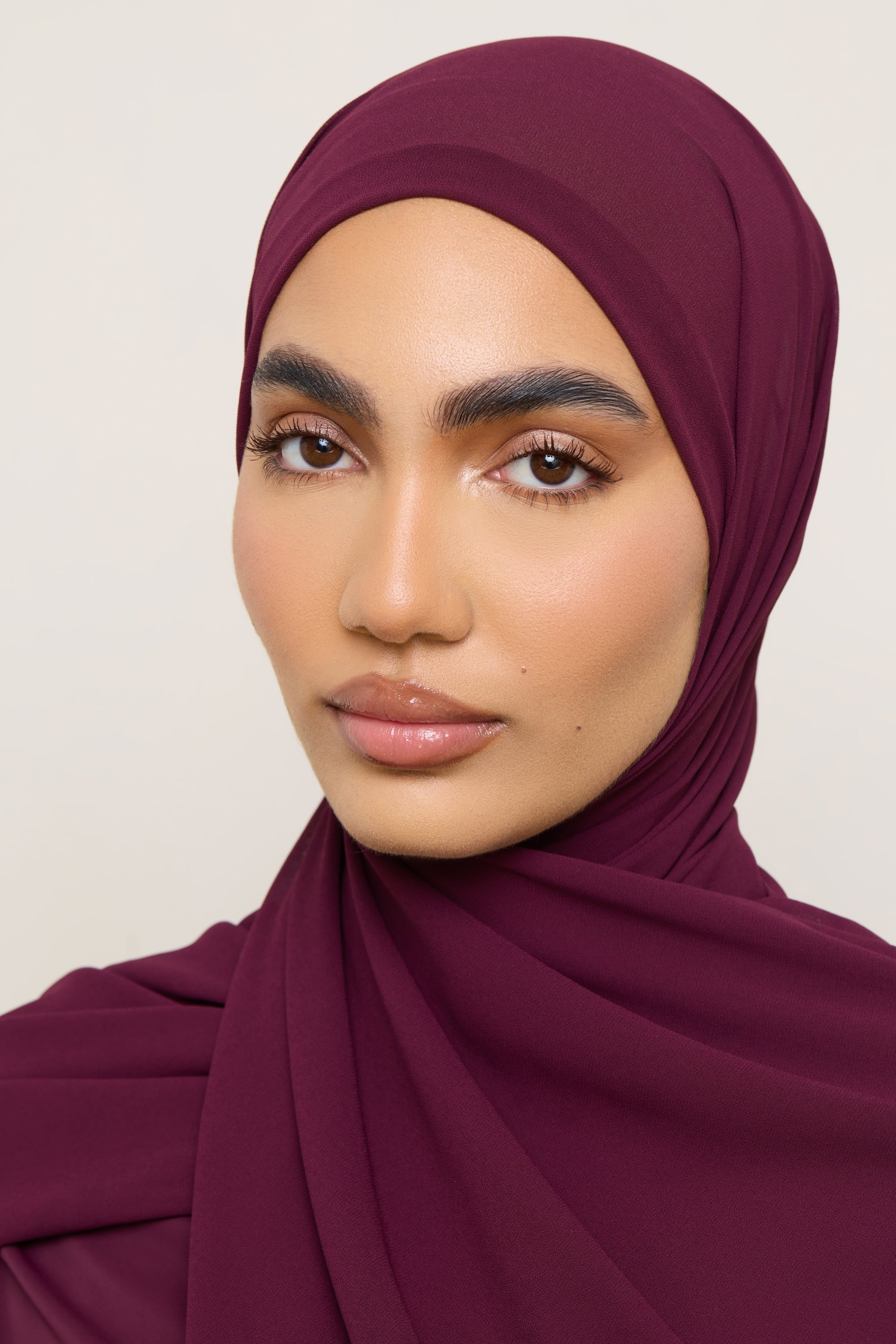 Essential Chiffon Hijab - Fig Hijabs Veiled 