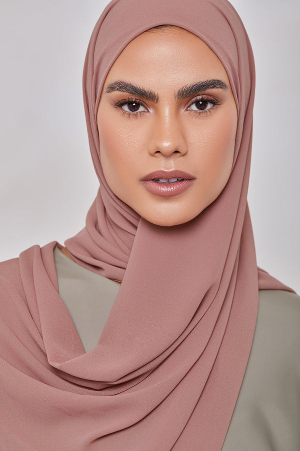 Essential Chiffon Hijab - Rose Nude Hijabs Veiled Collection 
