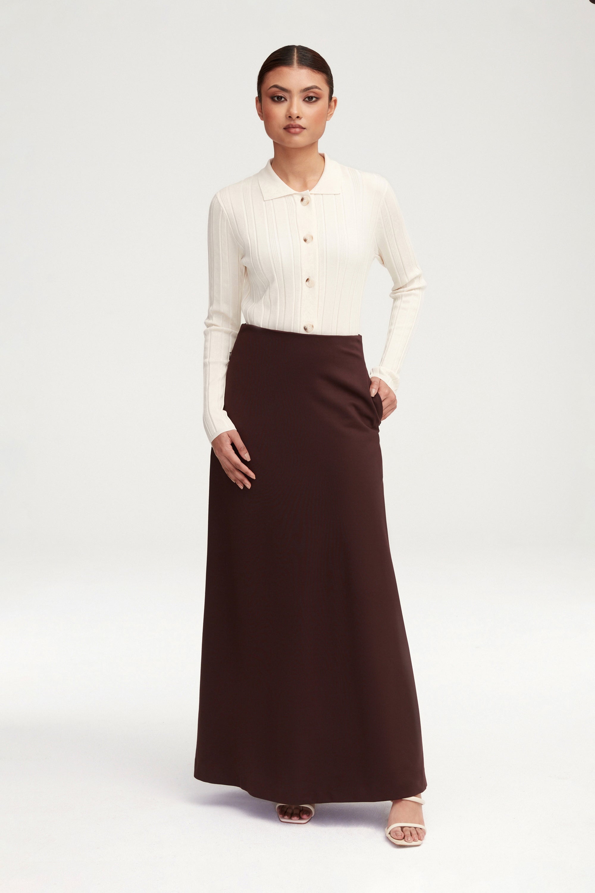 A line jersey skirt best sale