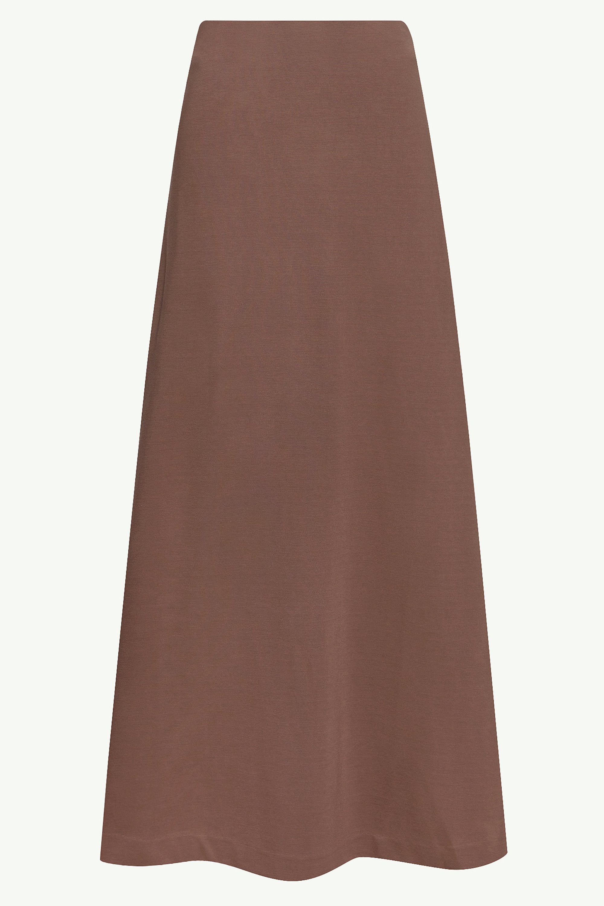 Essential Jersey A-Line Maxi Skirt - Dark Taupe Clothing Veiled 