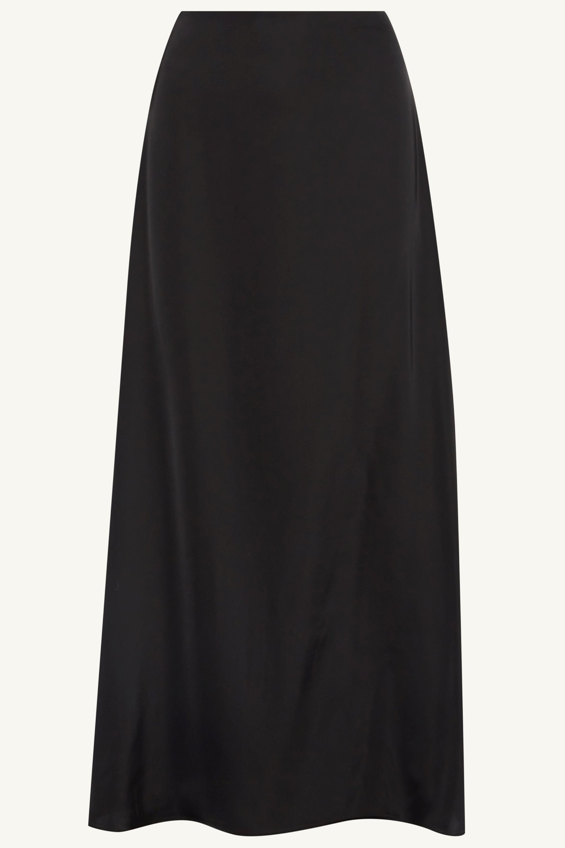 Essential Satin Maxi Skirt - Black