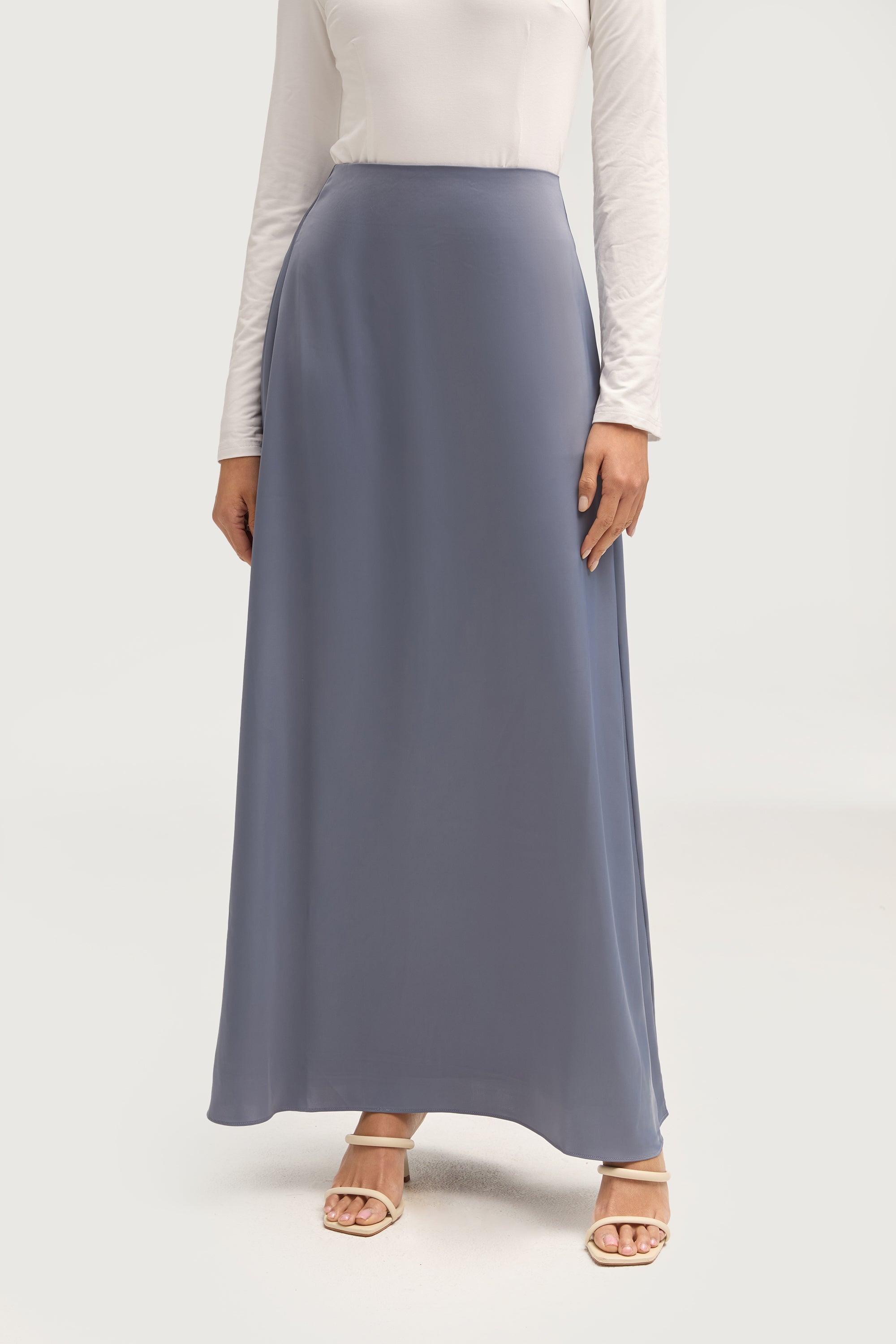 Maxi Skirts Ribbed Tie Waist Satin Pleated Chiffon More