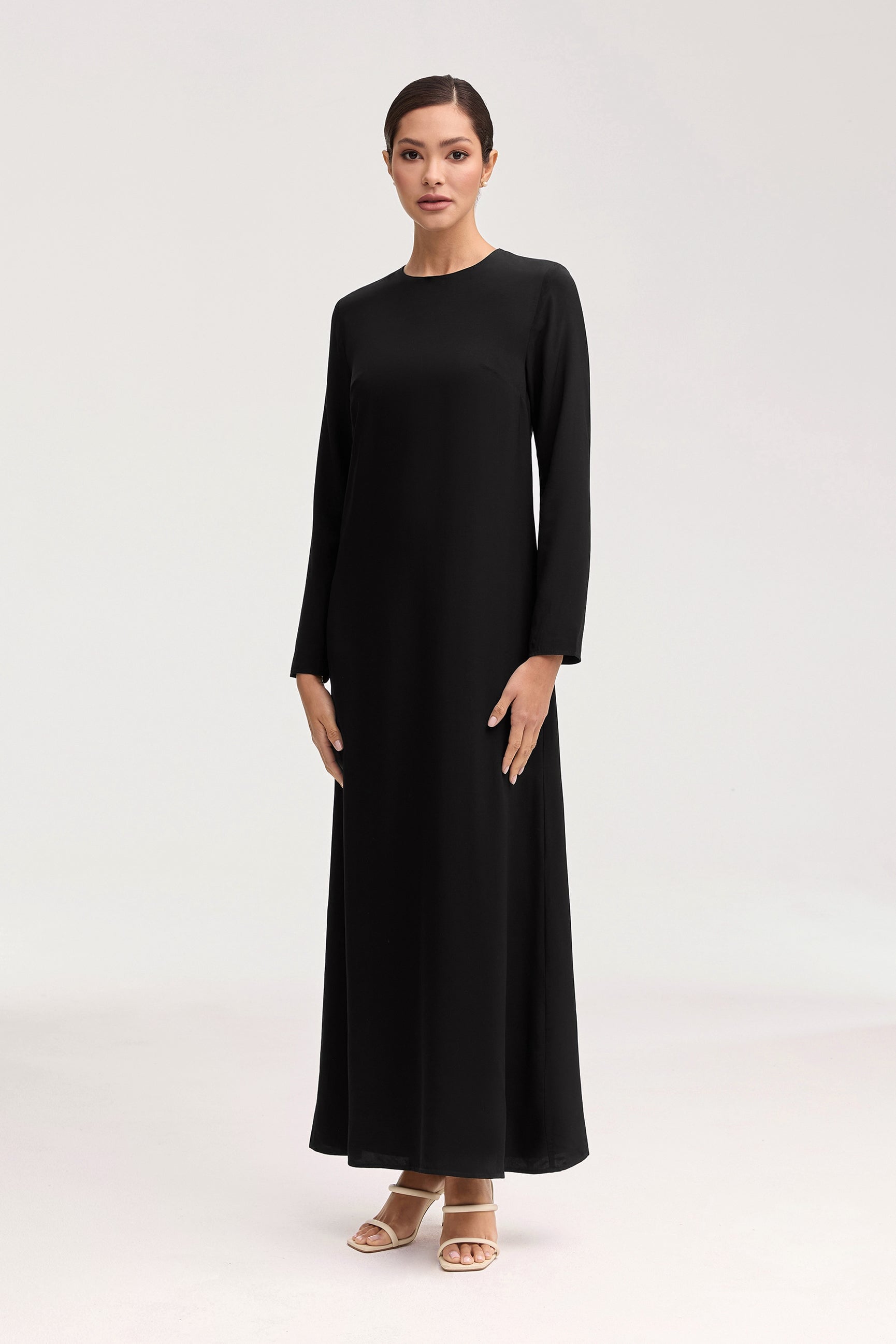 Estee Viscose Maxi Dress - Black Clothing Veiled 