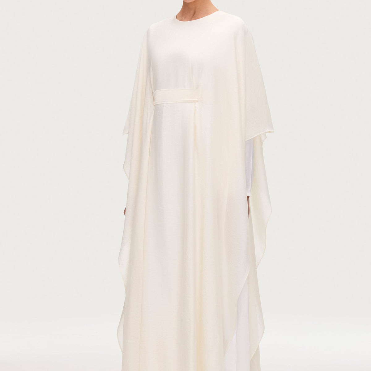 Ethereal Silk Tie Waist Maxi Dress