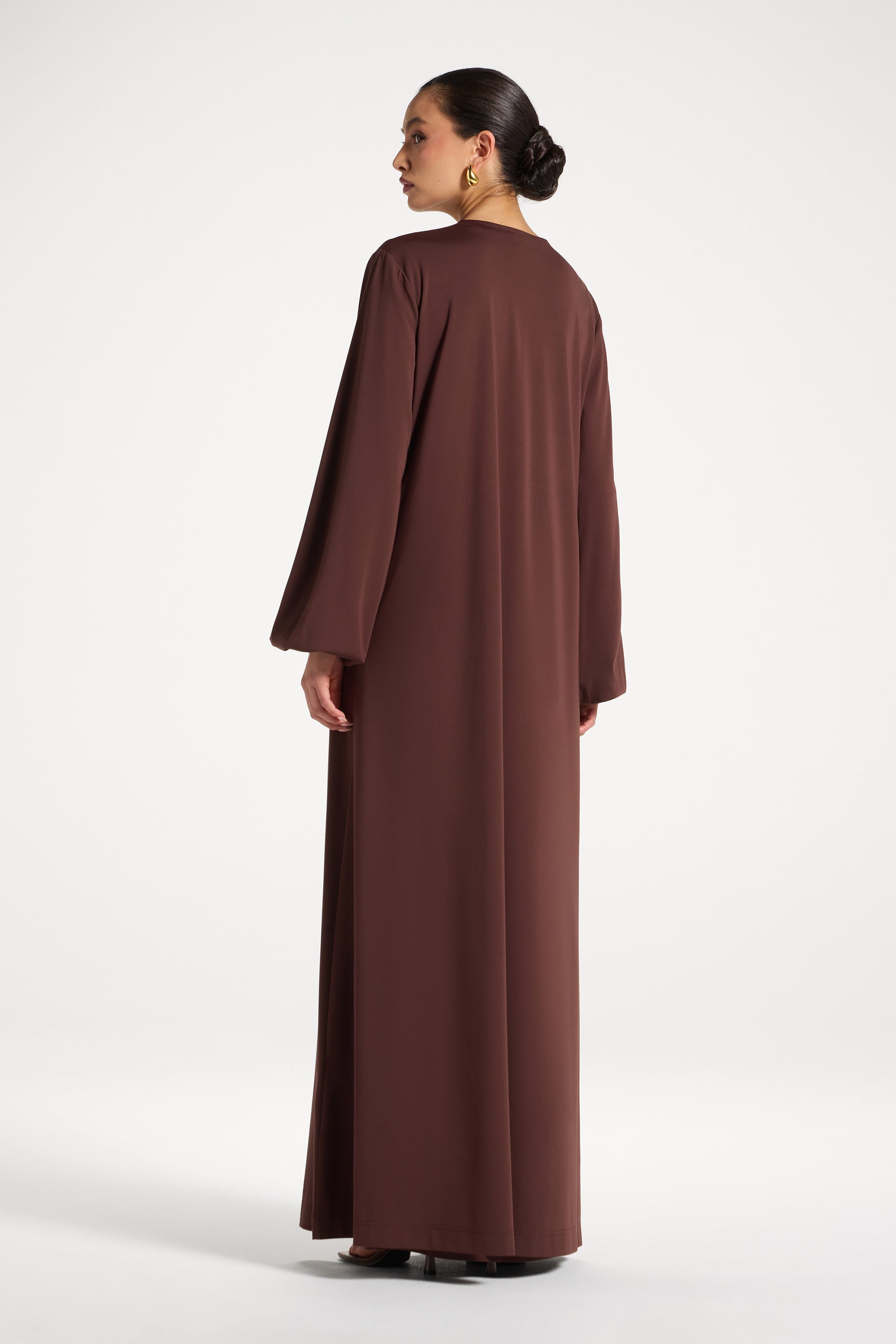 Everyday Abaya & Dress Set - Chocolate Abayas Veiled 