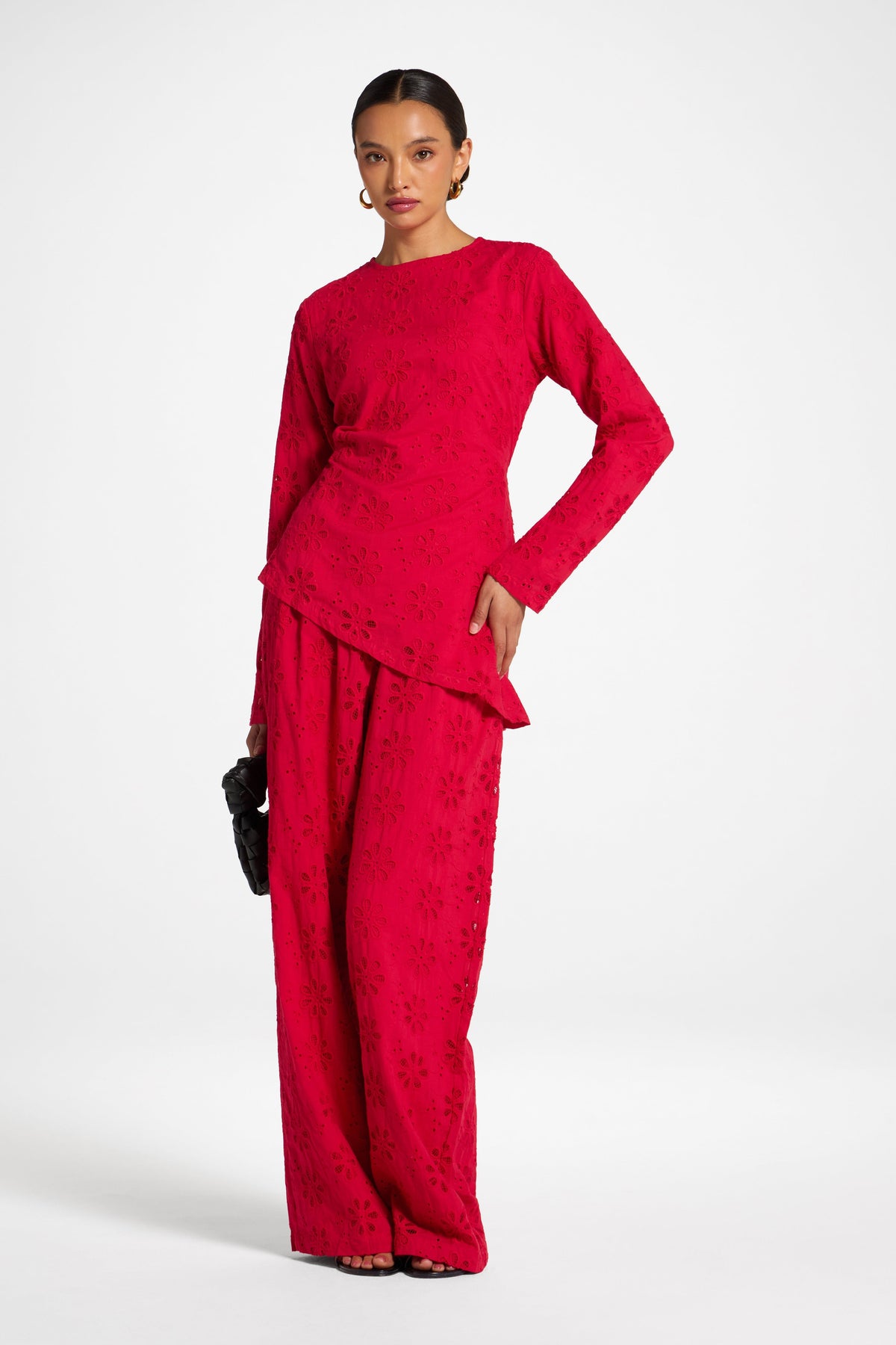 Eyelet Asymmetric Top - Lollipop Top Veiled 