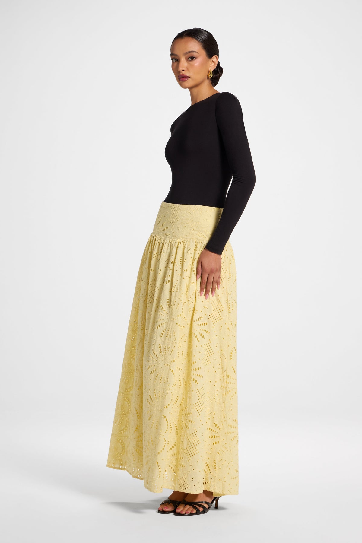 Eyelet Skirt - Candlelight Bottoms Veiled 