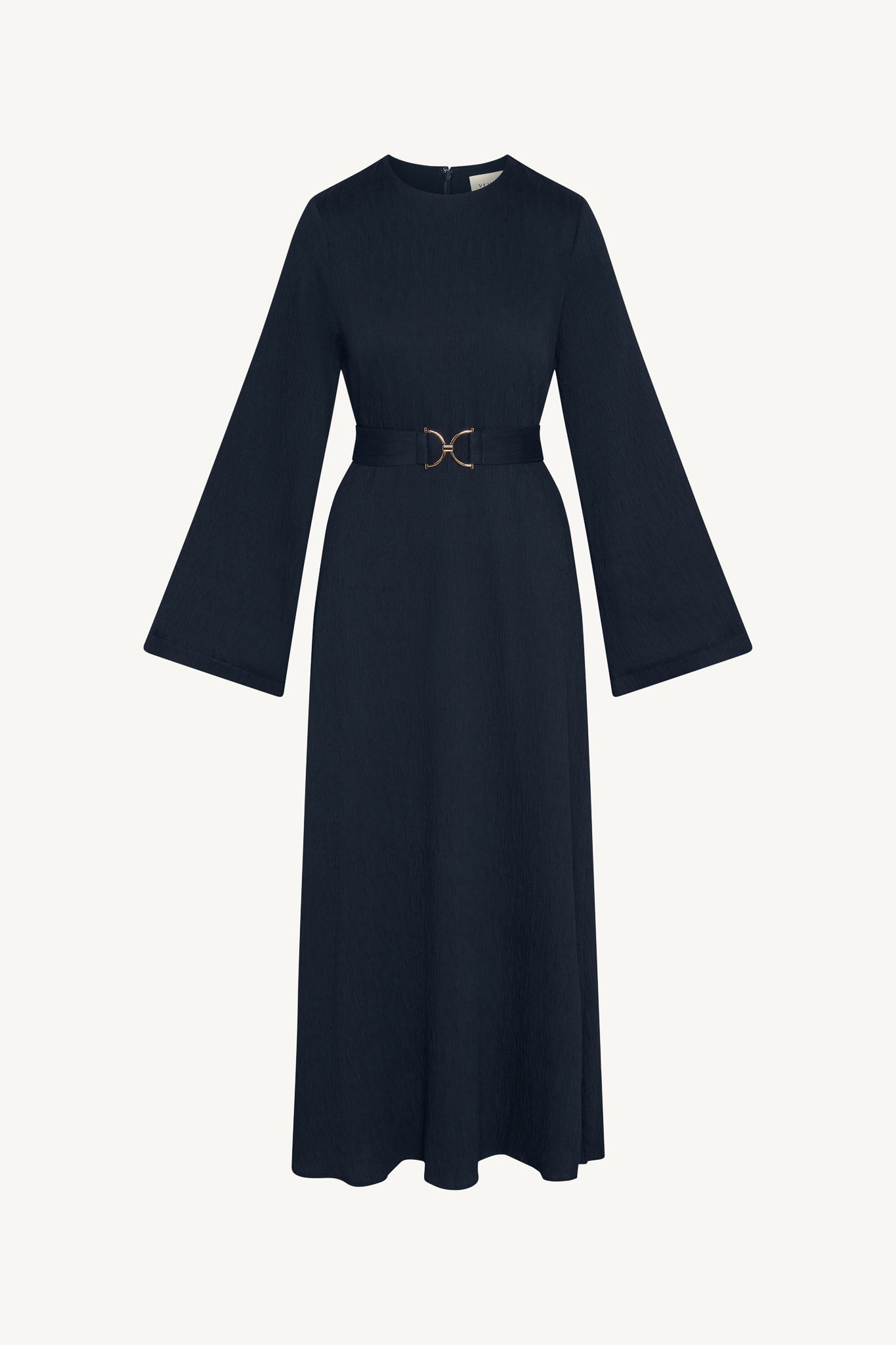 Flare Sleeve Maxi Dress - Midnight Abayas Veiled 