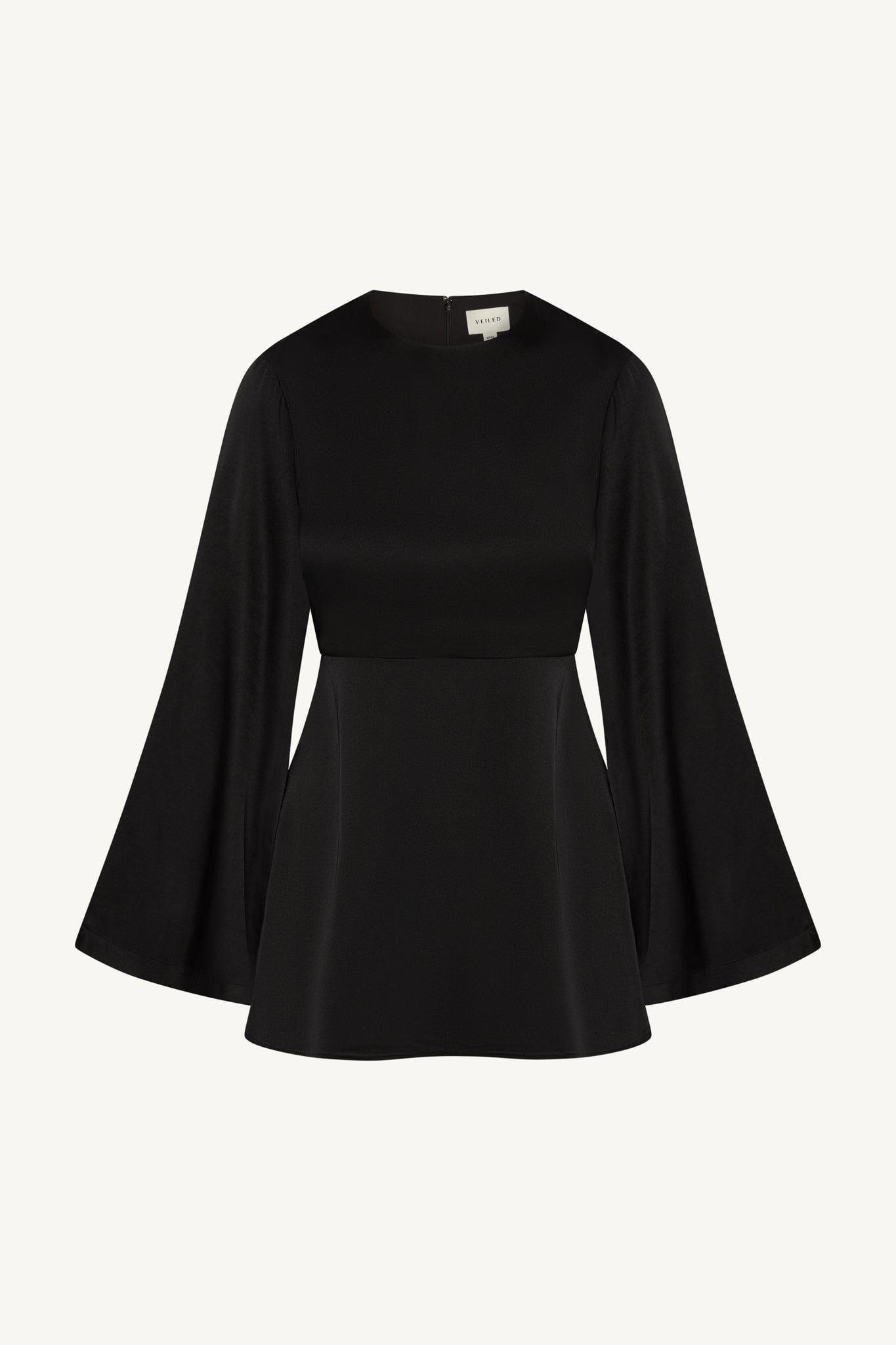 Flare Sleeve Top - Black Abayas Veiled 