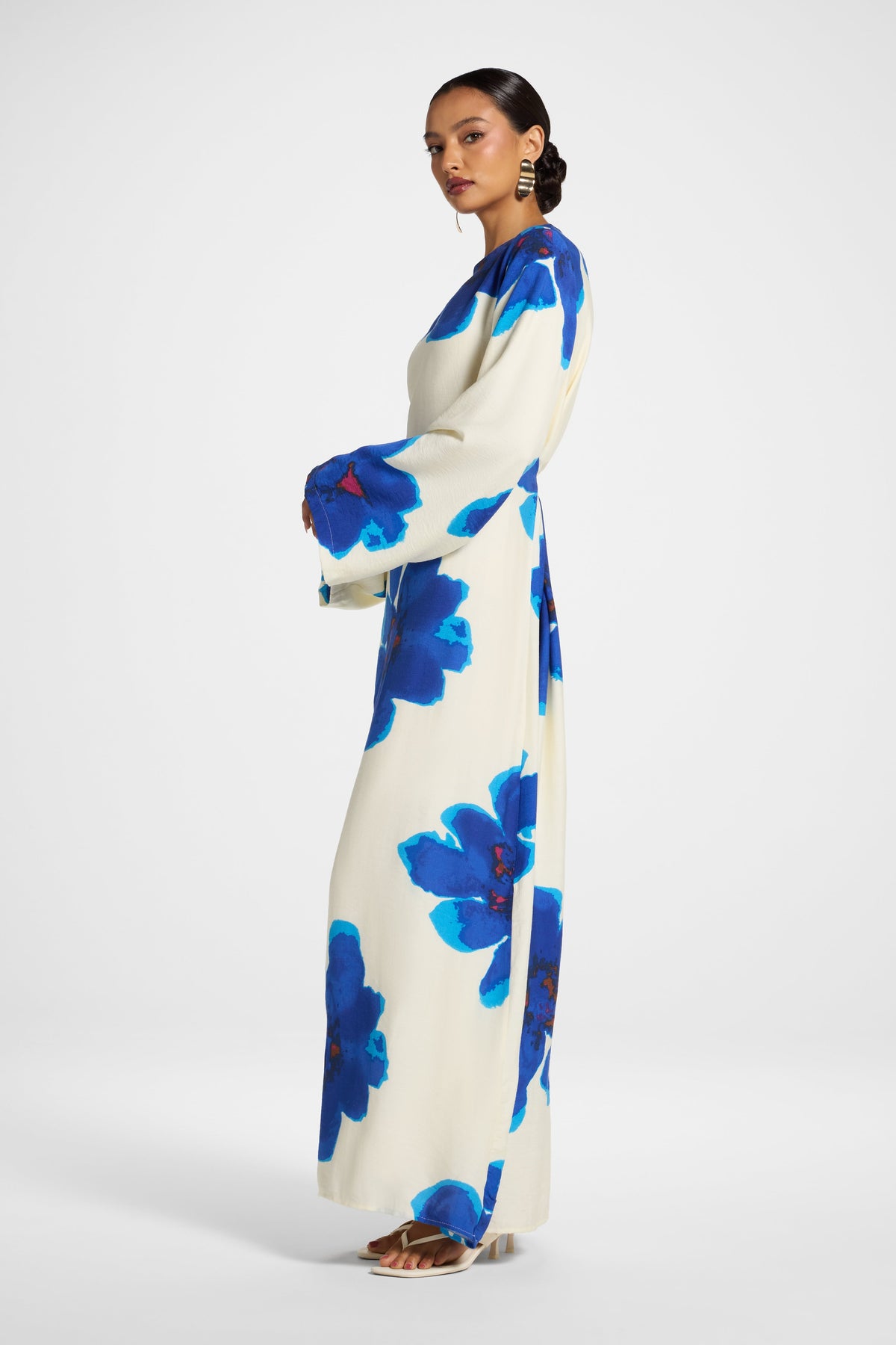 Floral Maxi Dress - Blue Dresses Veiled 