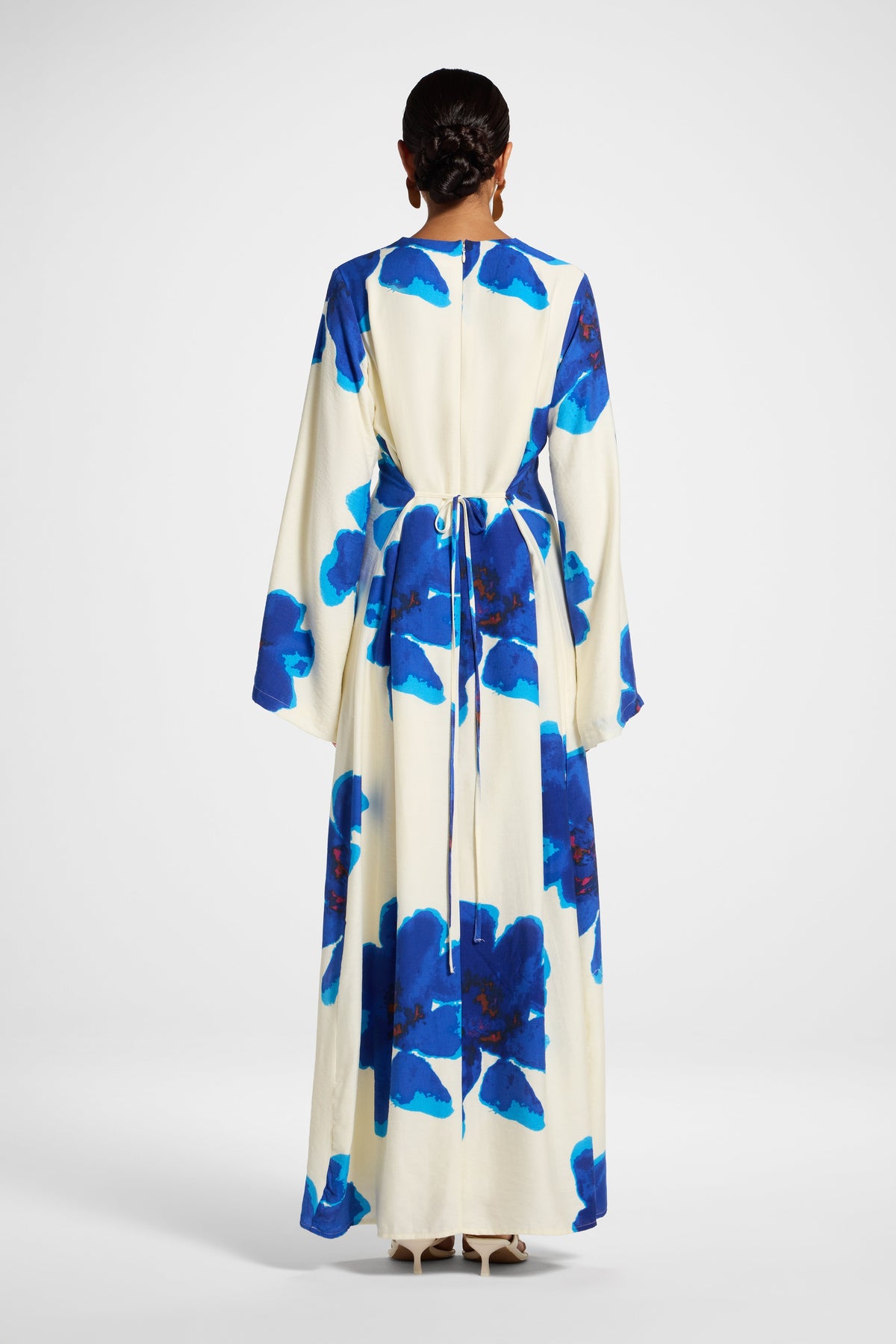 Floral Maxi Dress - Blue Dresses Veiled 